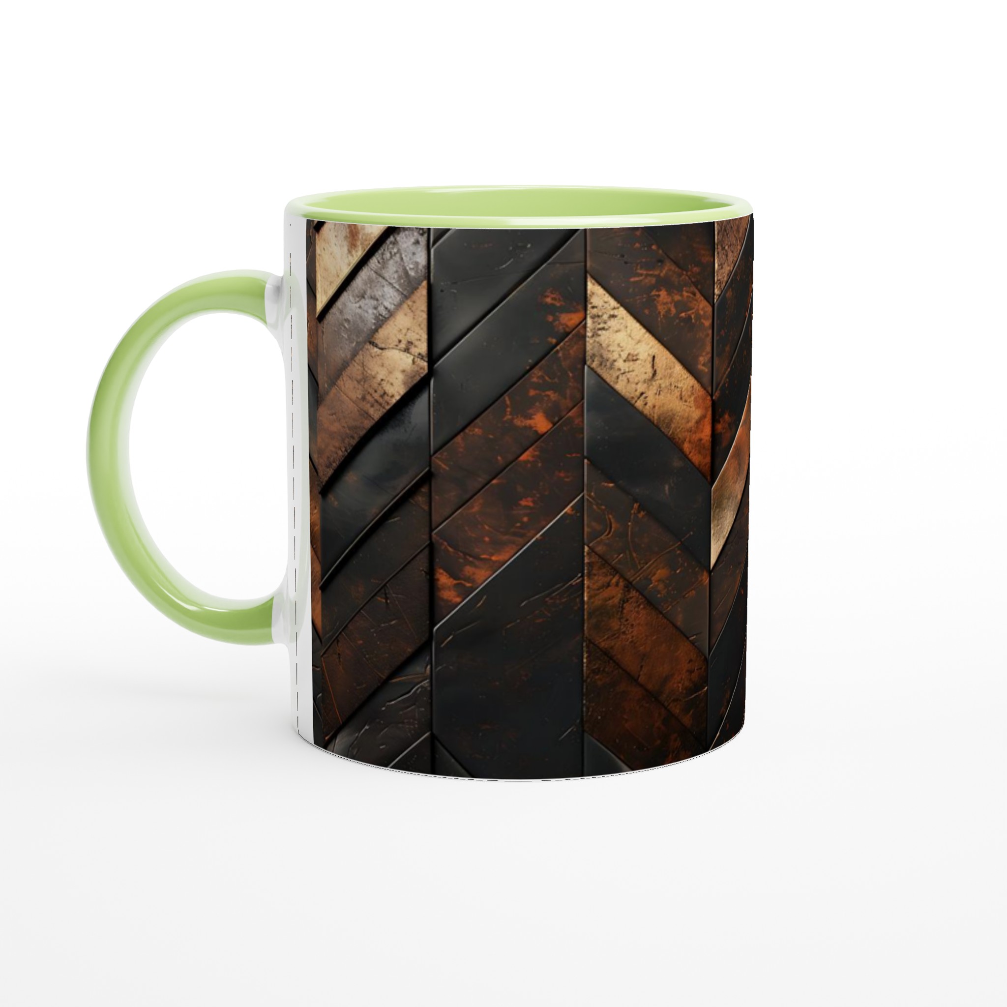 Rustik Chevron 11oz Keramisk Mugg – Elegans i Koppar & Mörkt Trä 7 00c16195-4da8-4f9b-9ce5-b74fdaa24235
