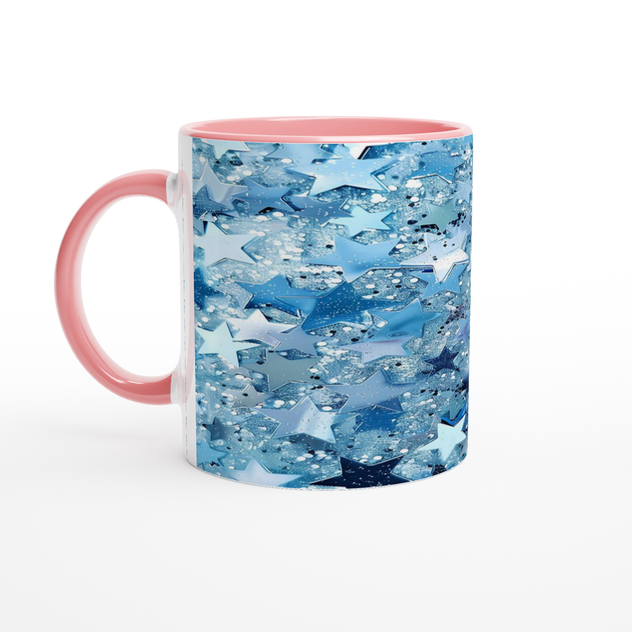 Stjärnklar Blå Glitter Mugg - Premium 11oz Keramik för Magiska Drycker i Valfri Färg 6 00de4081-8171-4601-a714-3a0db17ba97c