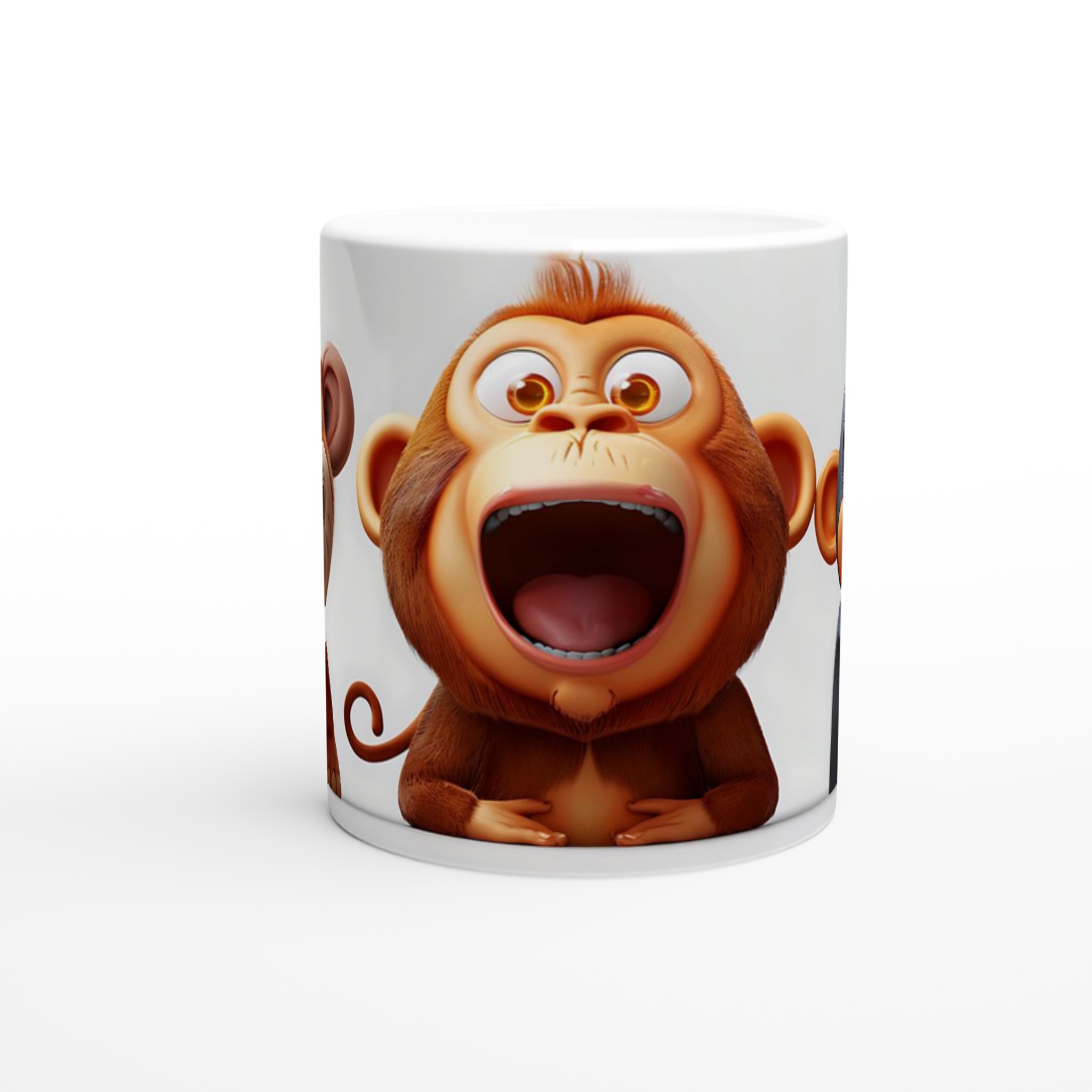 Glada Apor Keramikmugg - 11oz Rolig Kaffekopp med Uttrycksfull Design i 7 Färger 8 00f10433-b9ce-4d3a-82ab-21dbdc94f655