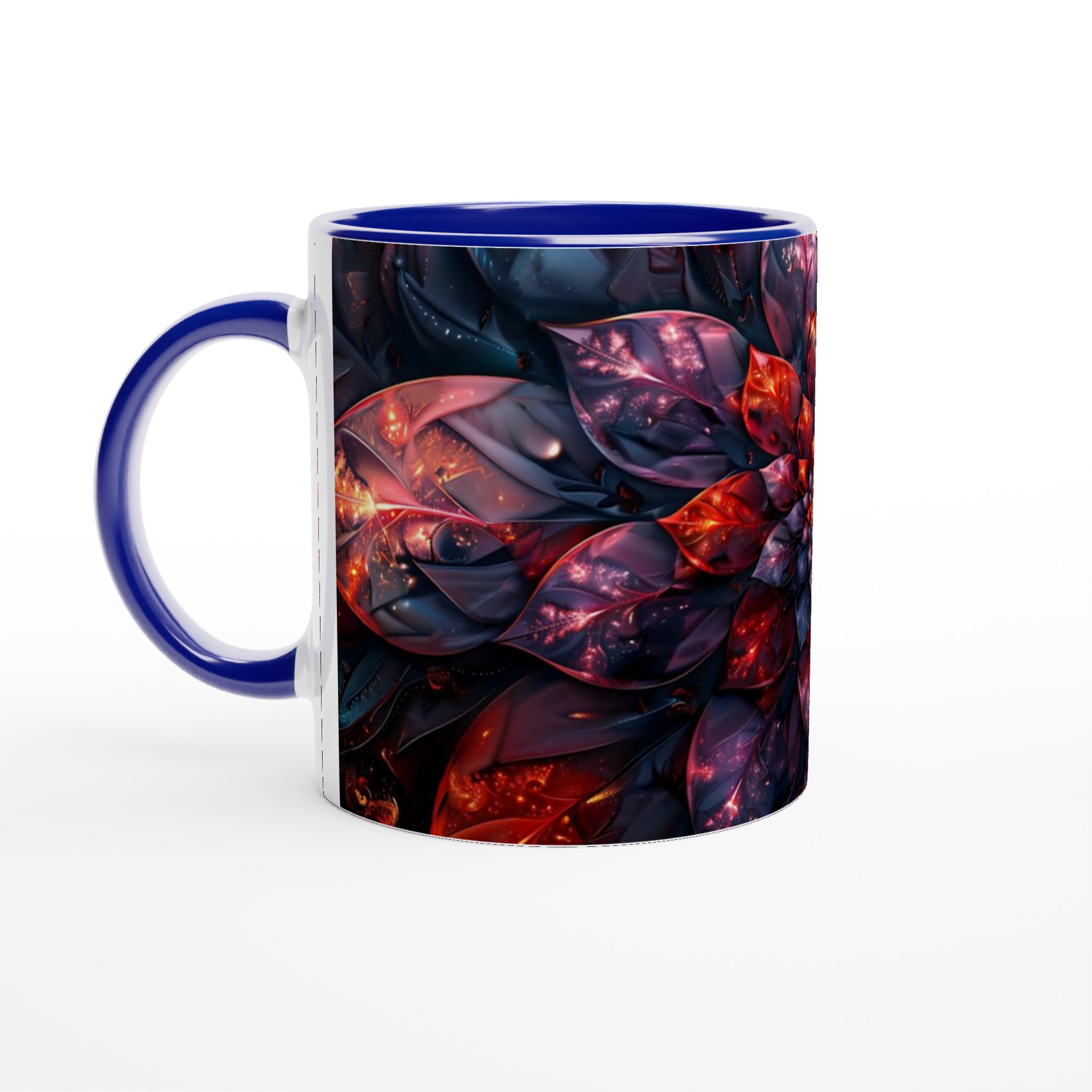 Kosmisk Blomster Keramisk Mugg - Strålande Galaxmönster i 11oz, Välj bland 7 Livfulla Färger 2 0126c415-ff64-43e4-85d8-03f94c8f158c