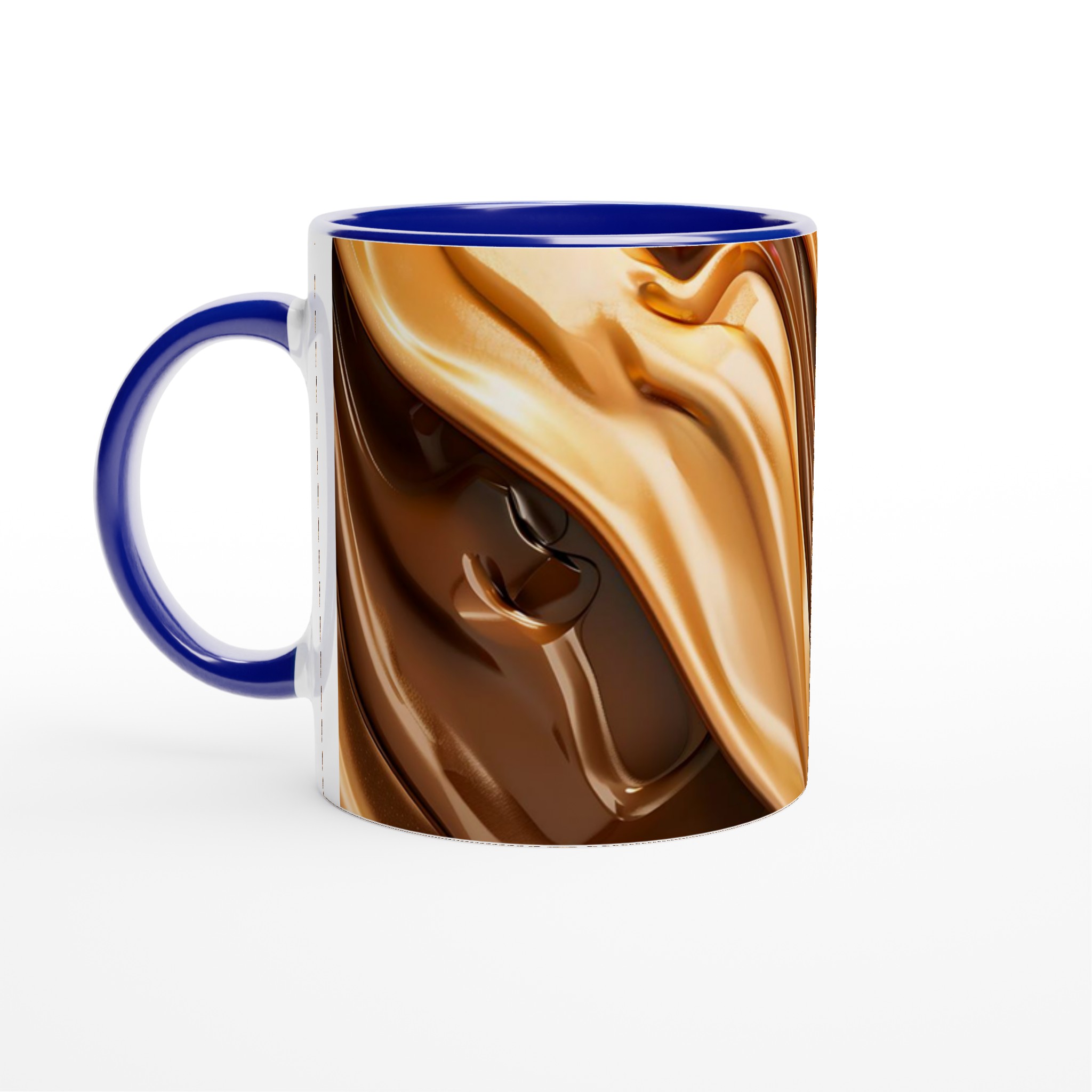 Lyxig Latte Love 11oz Keramikmugg – Glänsande Choklad- och Karamelltoner för Din Favoritdryck 2 012ff576-5a06-46b2-be0f-29b2c468467d