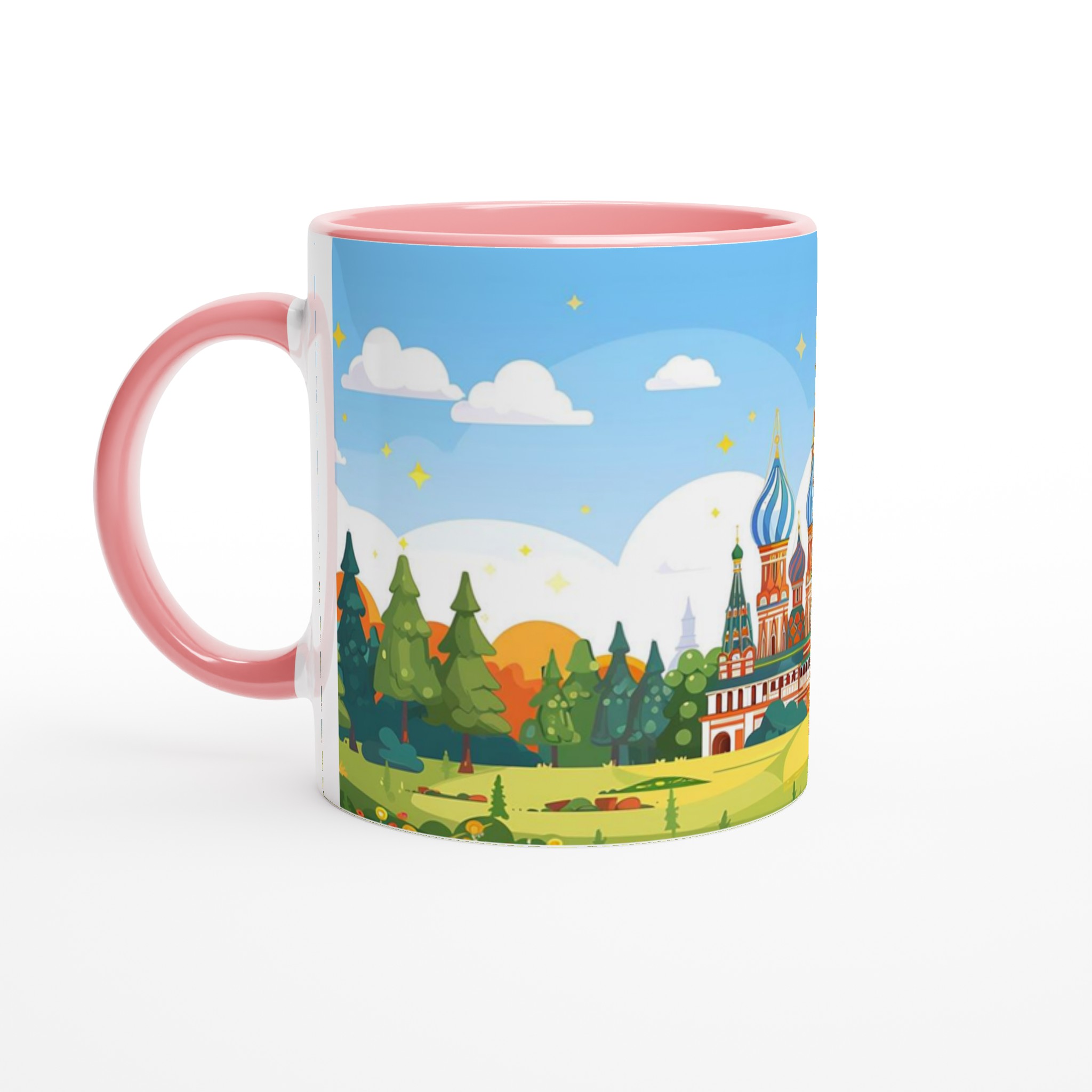 Moscow's St. Basil's Cathedral Mug – Vibrant Russia Landmark Art, Choose Your Color 6 0153073f-7c3d-407c-b73c-44c2f3ce2999