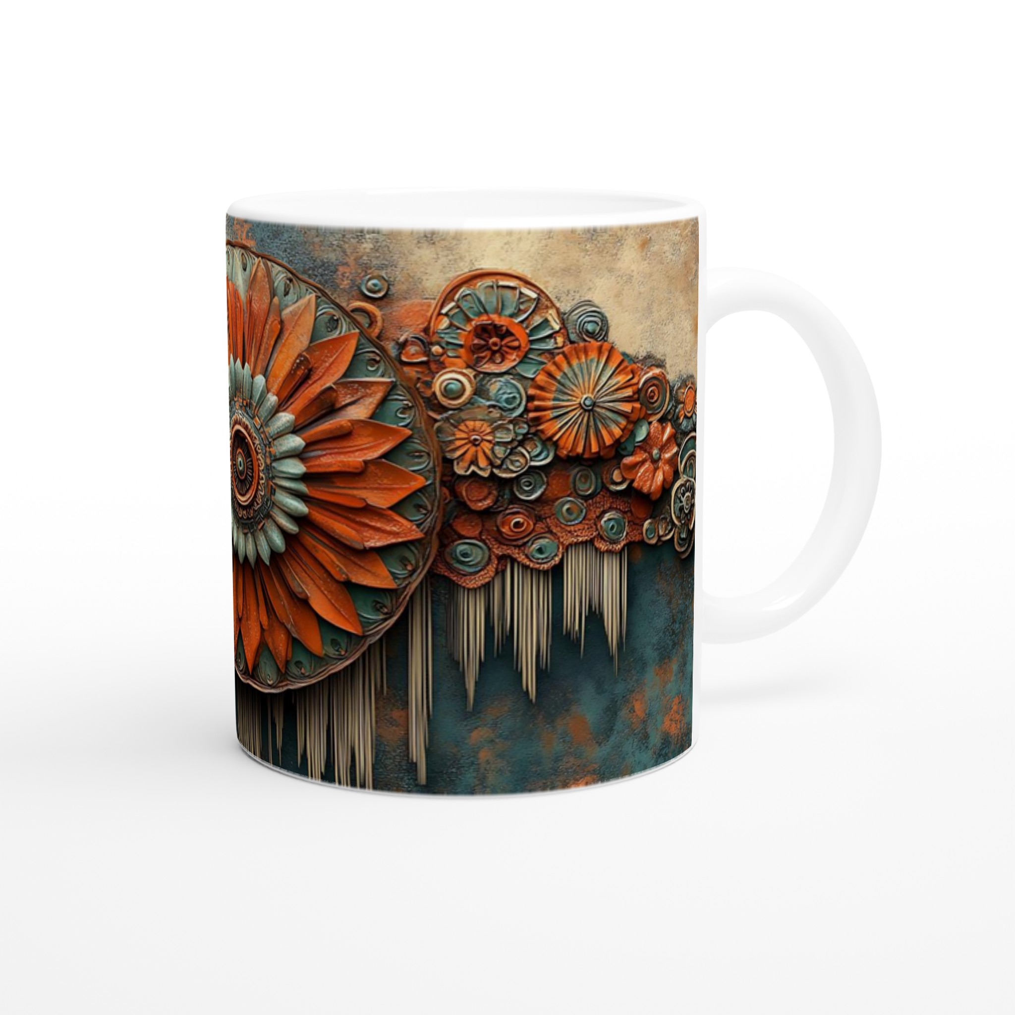 Abstrakt Mandala-inspirerad keramikmugg – Konstnärlig Kopp med Organiska Former och Rustika Toner 9 016ebc5a-3cc6-40ef-82c9-3c47bed5b7b8