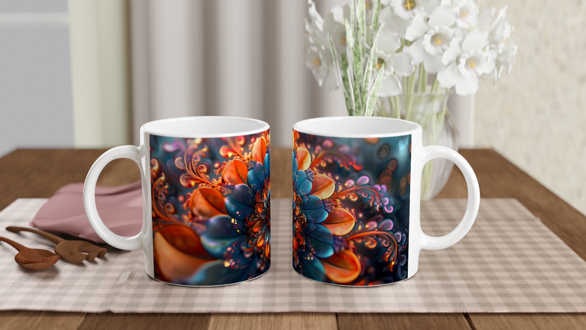 Abstrakt Mandala Konst 11oz Keramisk Mugg – Levande Färger för Din Vardagslyx 10 01c5d086-3d58-4906-8924-640596f0f338