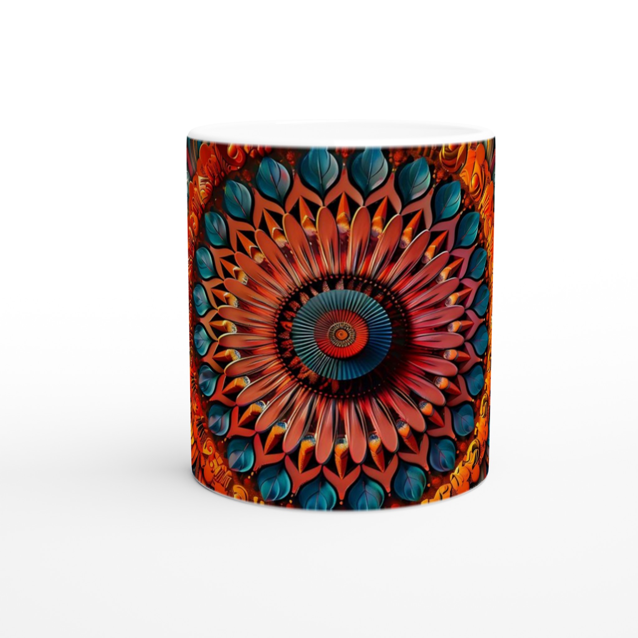 Mångfärgad Mandala Keramikmugg - 11oz Konstnärlig Kaffekopp i Strålande Nyanser, Välj din Favoritfärg! 8 01cdbf2f-a8ca-4943-9729-f37a333db791