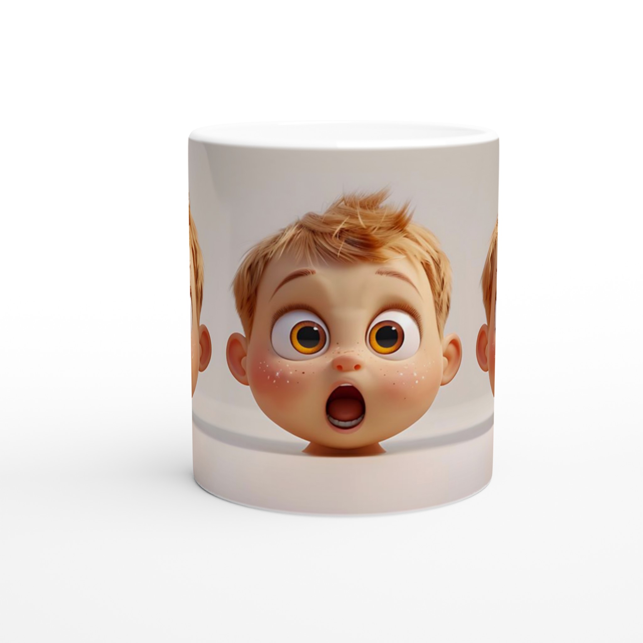 Förvånad Baby Ansikte Keramisk Mugg - Rolig Design i 7 Färger | 11oz Kaffekopp 8 01f7818c-005a-4e05-a3a1-29aab858e028