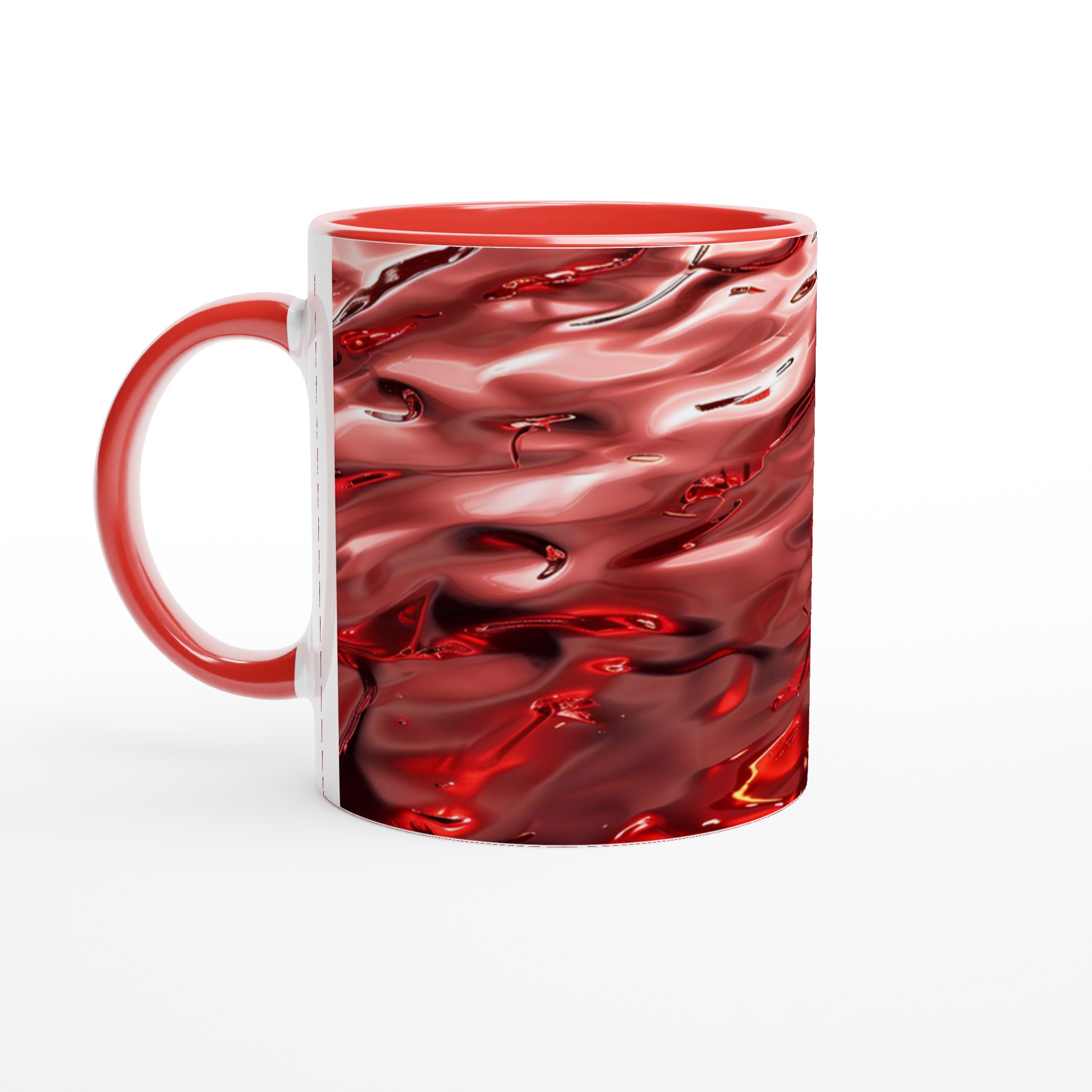 Abstrakt Röd Känsla 11oz Keramisk Mugg – Ge Din Kaffestund En Konstnärlig Touch, Välj Din Färg! 5 01fe8ce2-62bf-4dae-9c04-91cc1d369e6e