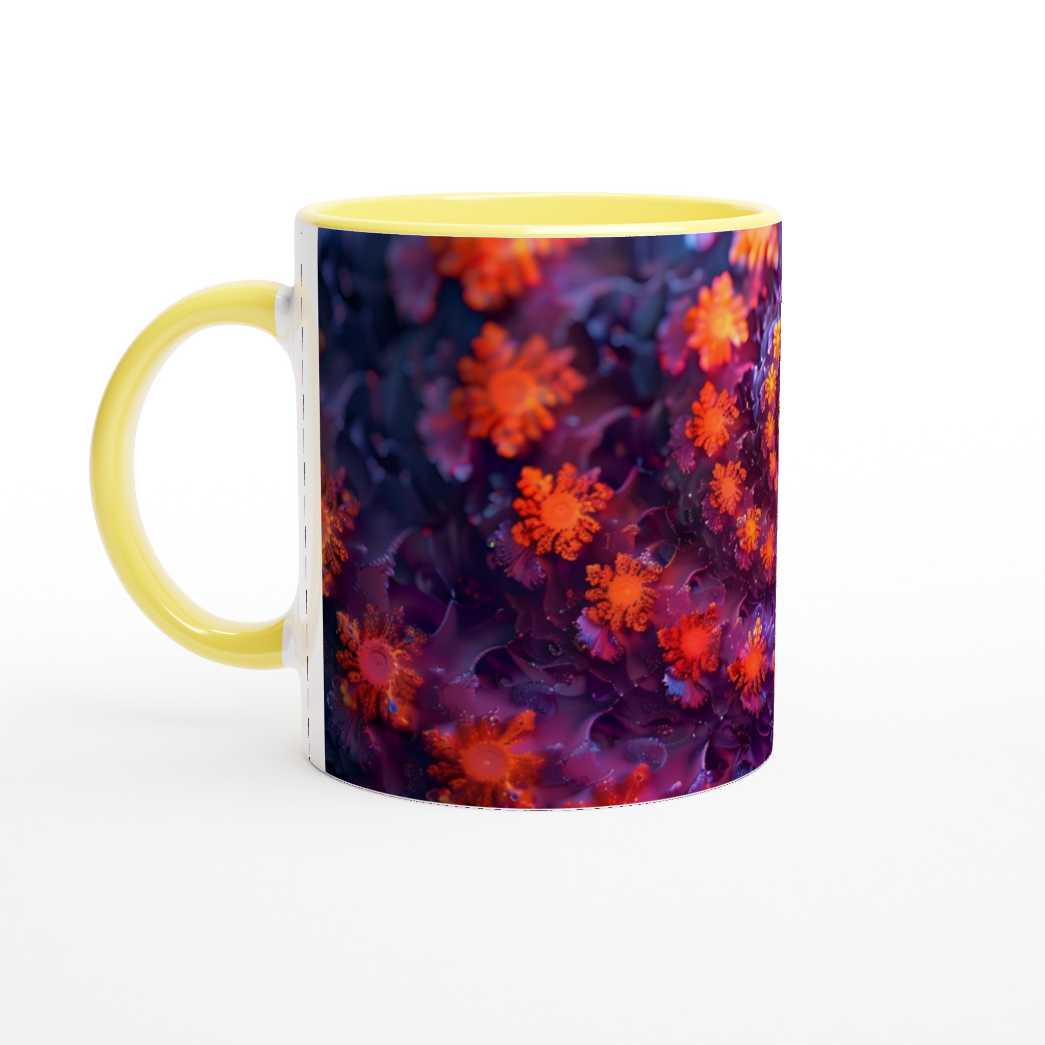 Abstrakt Spiralblomma Mugg - 11oz Keramisk Kaffemugg med Konstfull Design & Flera Färgalternativ 3 0202a0c6-3899-40ea-9475-4e6ace1e486f