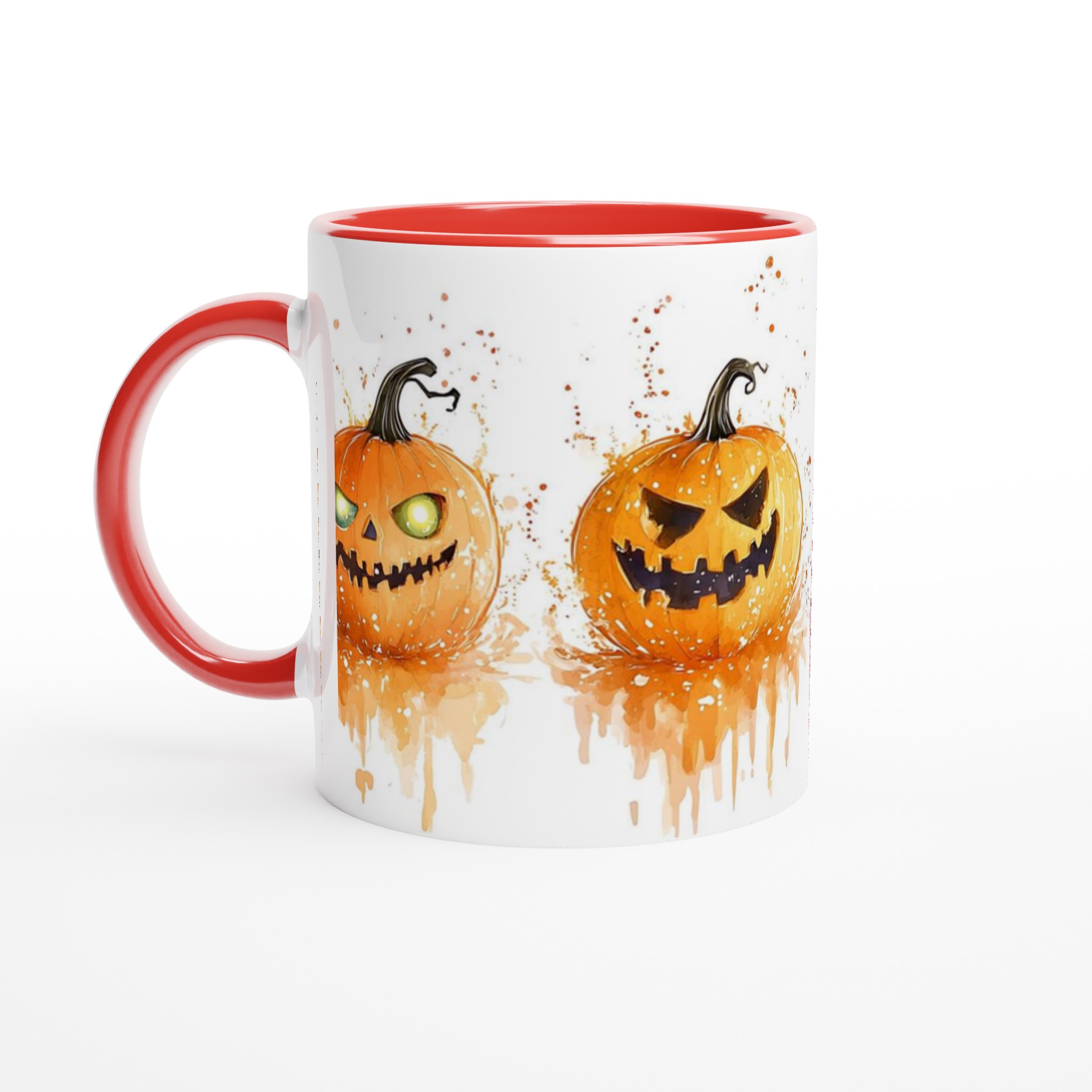 Färgglada Halloweenmuggar: Månadens läskiga vänner i akvarell – 11 oz keramikmugg i ditt val av färg 5 024bf2fc-6520-425c-bc0b-1a001b629ee9