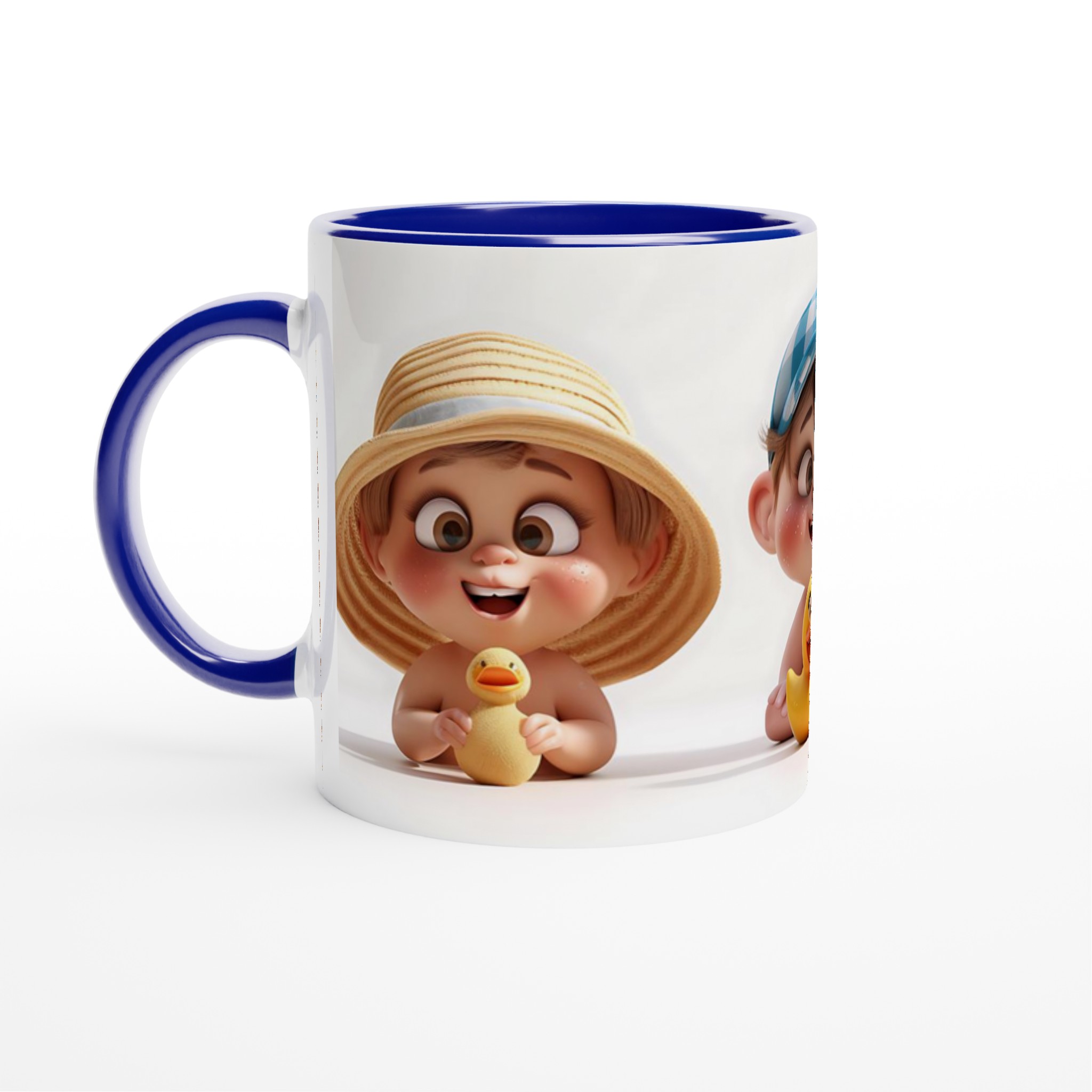 Söta Baby- och Ank-motiv Mugg – 11 oz premium keramik för glada stunder, välj din färg! 2 0256a6ed-5c11-48ca-8f1b-81e2e1390994