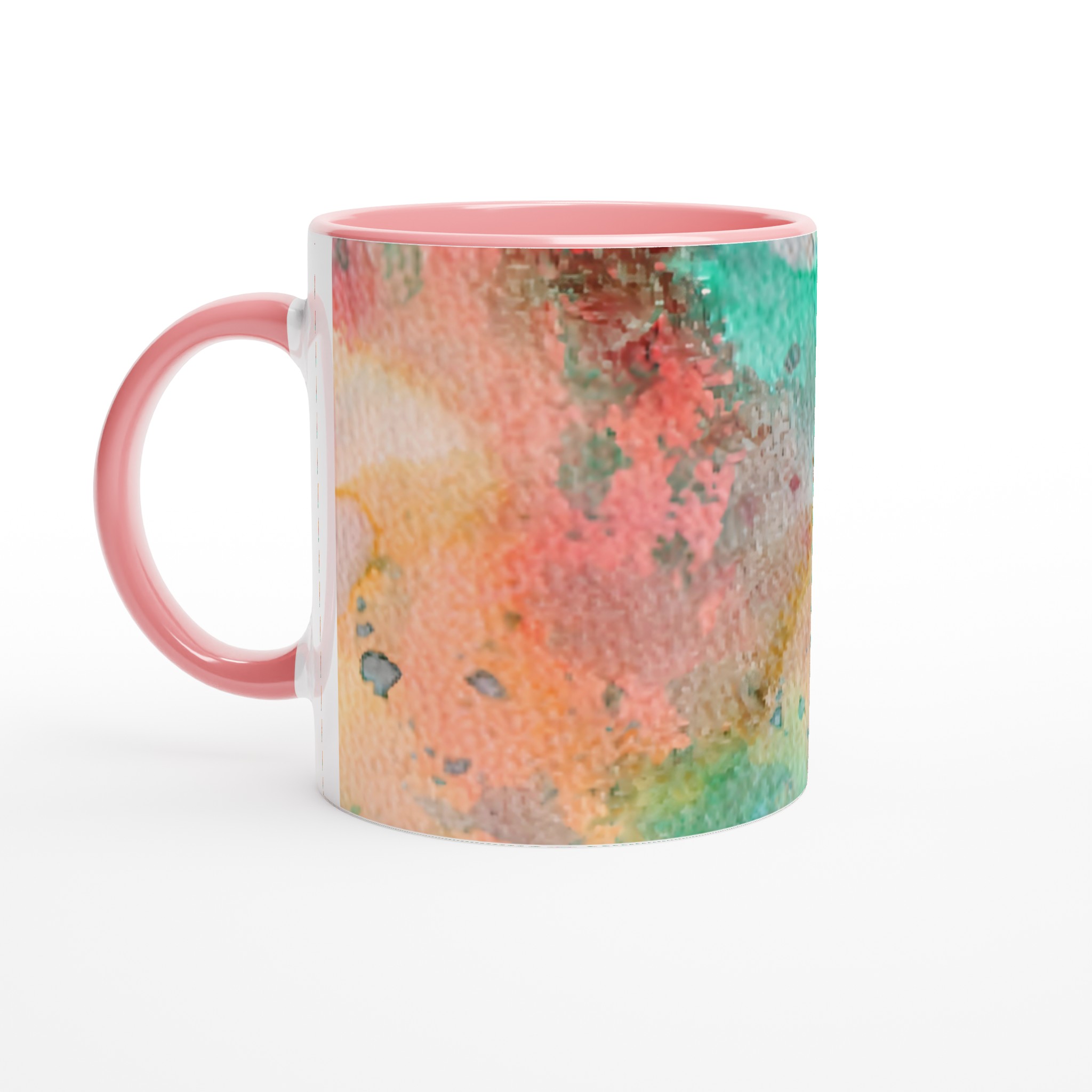 Abstrakt Akvarell Mugg – Färgglad 11oz Keramikmugg i ditt val av 7 nyanser 6 0279bcb1-3f50-44b9-bc4e-8b949f788477