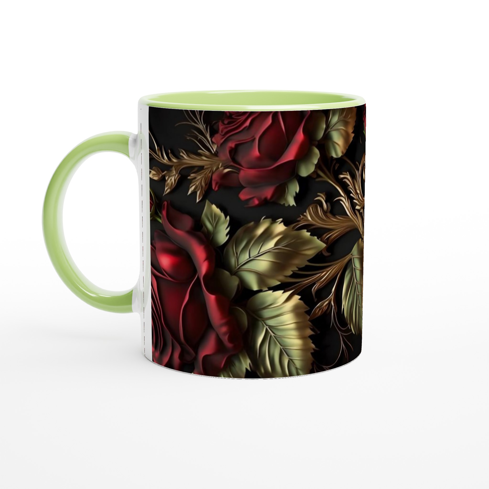 Elegant 11oz Keramisk Mugg med Rosor – Välj Din Favoritfärg för En Lyxig Känsla 7 02a1a077-e871-4421-9ee1-5eb280da2b46