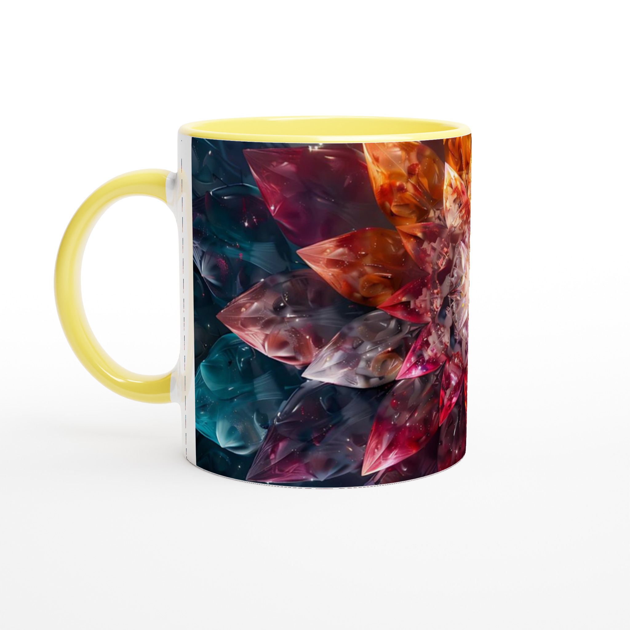 Abstrakt Kristallblomma 11oz Keramisk Mugg – Konstnärligt Tryck för Färgstarka Morgnar 3 02d97f72-d611-41ff-8d53-fd4c62be3808