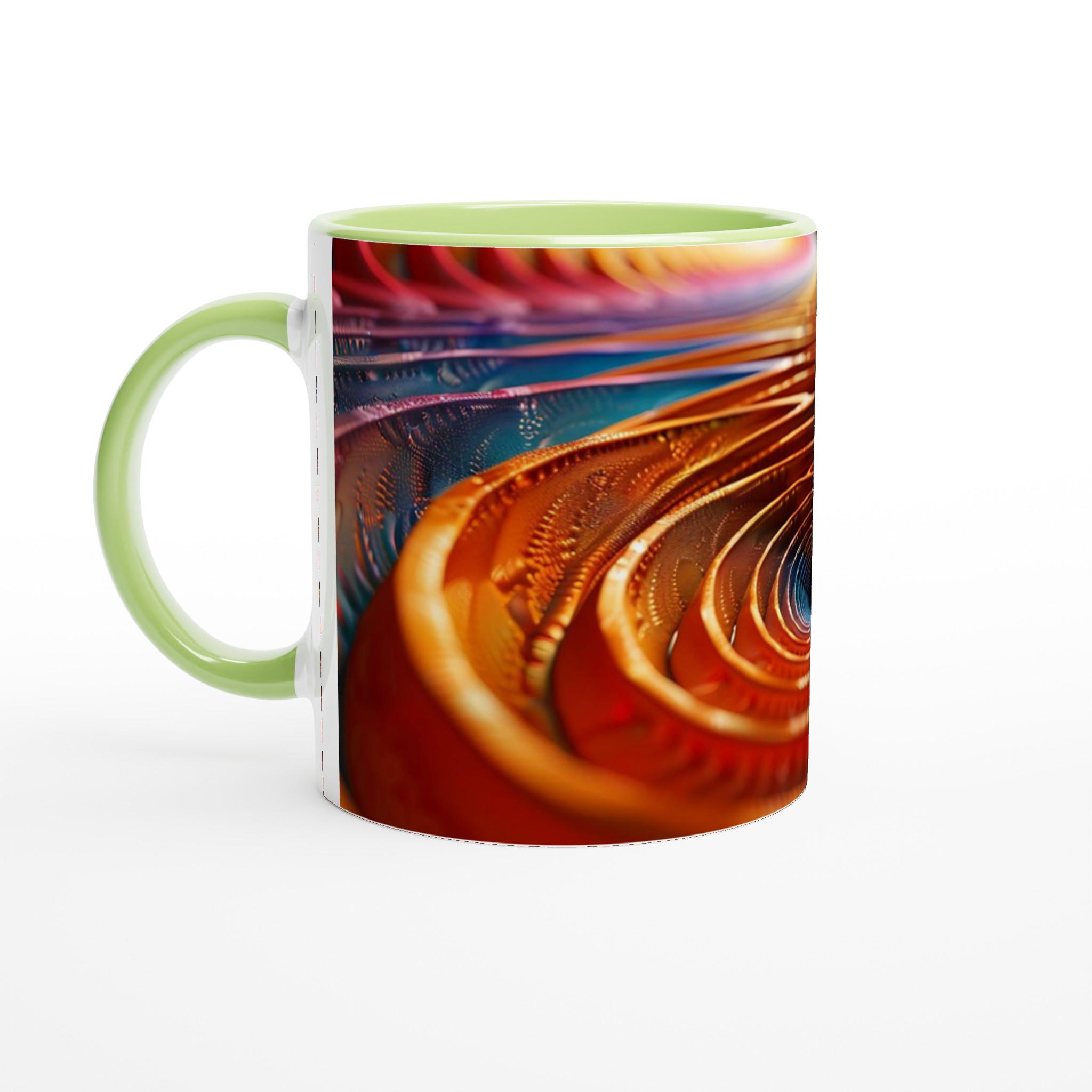 Abstrakt Spiral Keramikmugg - Livfull Design i Ditt Val av 7 Färgstarka Nyanser 7 02f5f664-eecf-47e4-8939-598af87705d1
