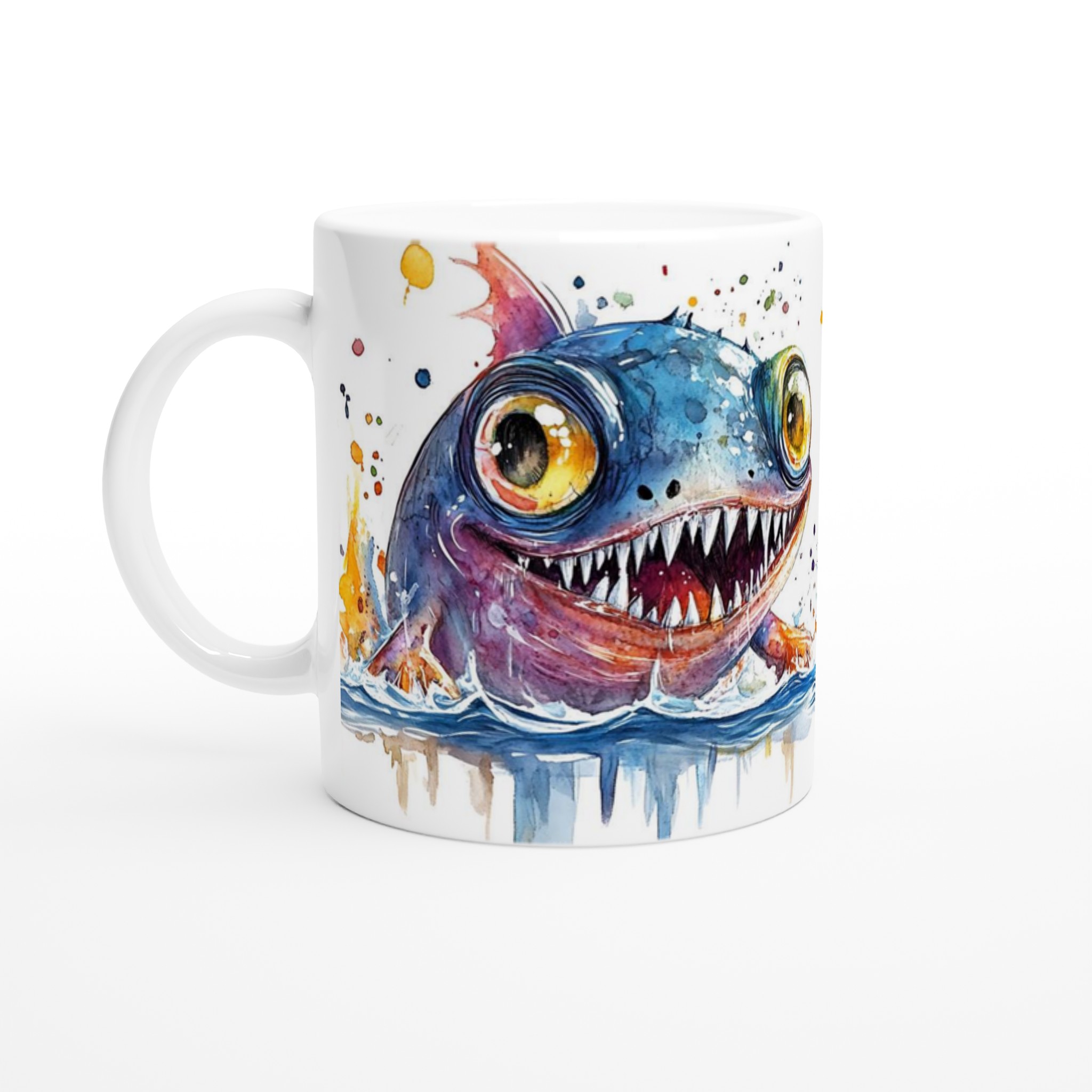 Färgglad Monsterfisk Keramikmugg – Vattenfärgskänsla & Livfull Design, Välj din favoritfärg! 1 02ff1c40-4f13-4840-8d2f-e51c458d5ec7