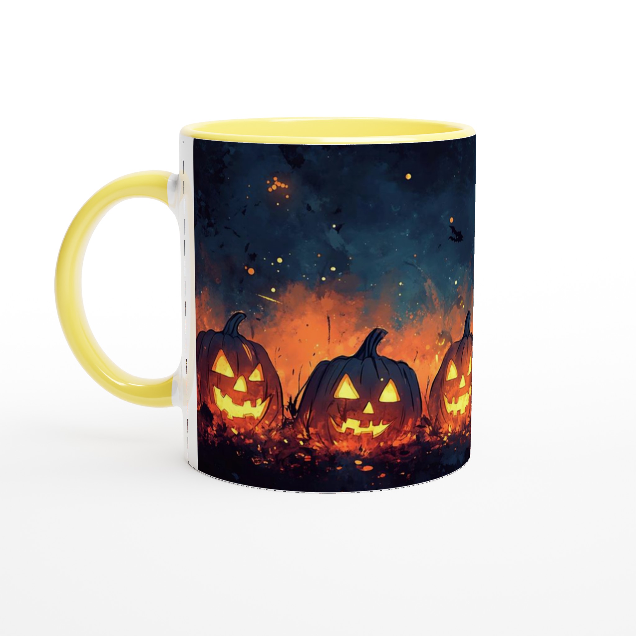 Mystisk Halloween Keramikmugg - Pumpalyktor i Nattens Glöd, Välj din Färg! 3 031b30dd-017b-42e3-b632-2af0e64c0586