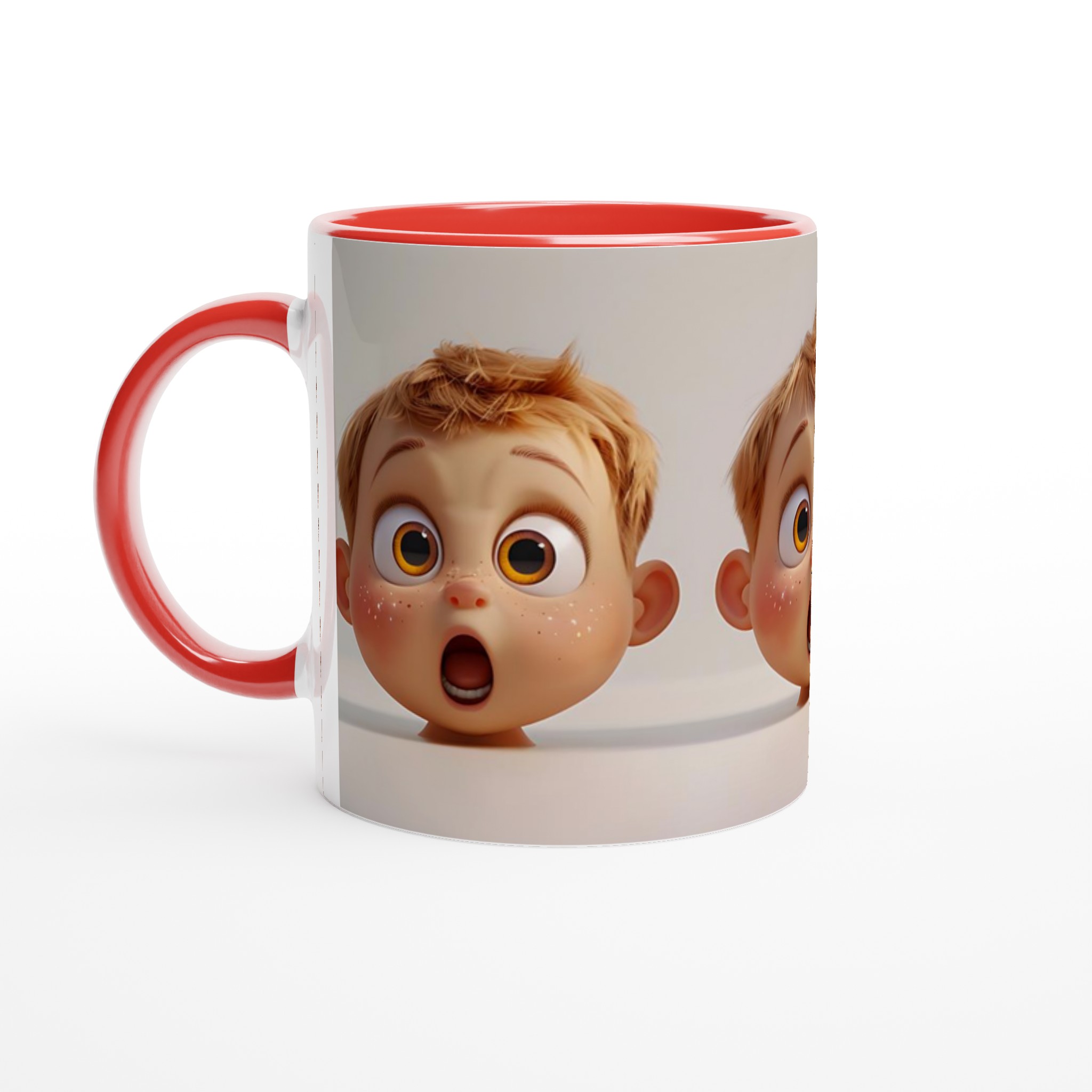 Förvånad Baby Ansikte Keramisk Mugg - Rolig Design i 7 Färger | 11oz Kaffekopp 5 03588208-941b-4316-a7fb-0d23d29d3c11