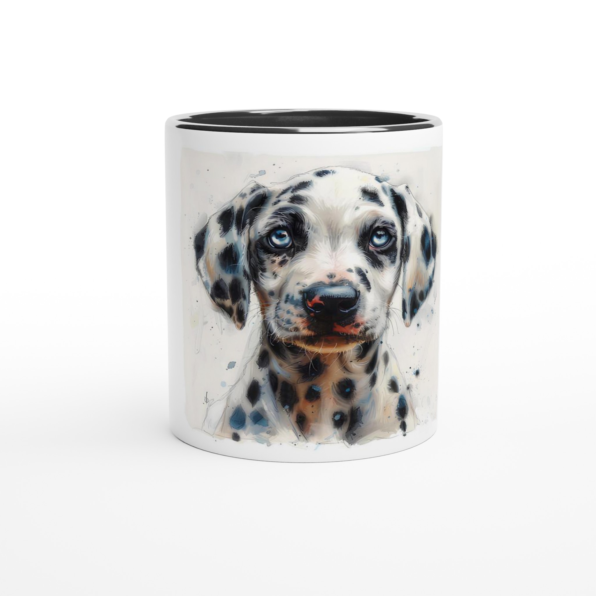 Vacker Dalmatiner Valp Keramisk Mugg – 11oz, Färgad Insida & Handtag i Flera Nyanser 6 0397027c-6992-4261-a784-4a6e81878dbb