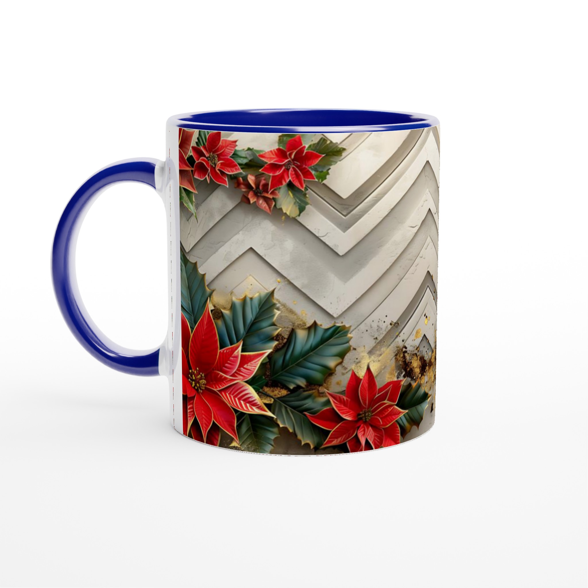 Vit 11oz keramisk mugg med julig prydnad i din favoritfärg 2 039feaa2-98d3-46d8-a42c-711d41313d15