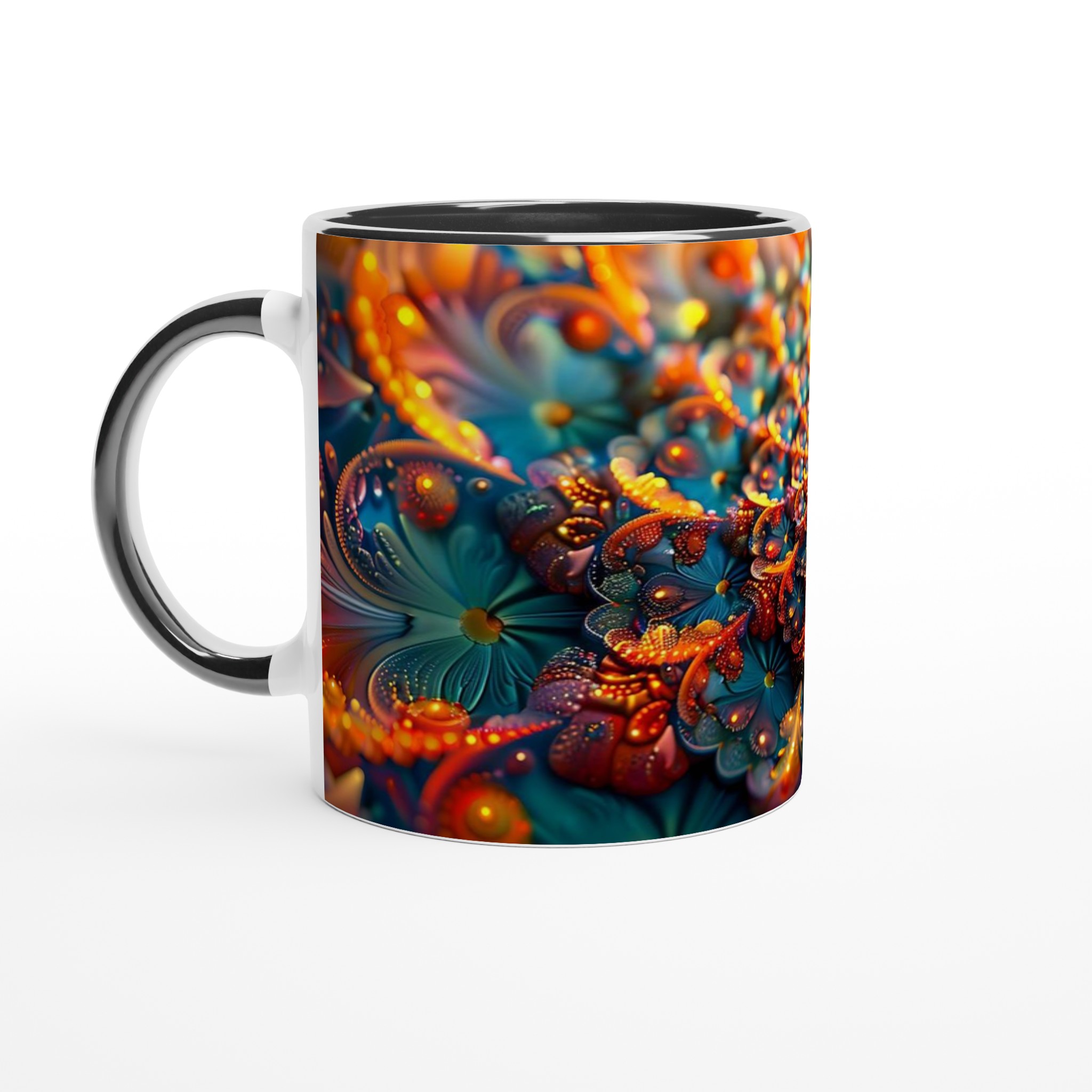 Psykedelisk Blomstrande Mandala Mugg – 11 oz Keramikmugg i Vibrerande Färgval 5 03a9ed2c-17dd-4486-bdc5-6f9d5627aba1