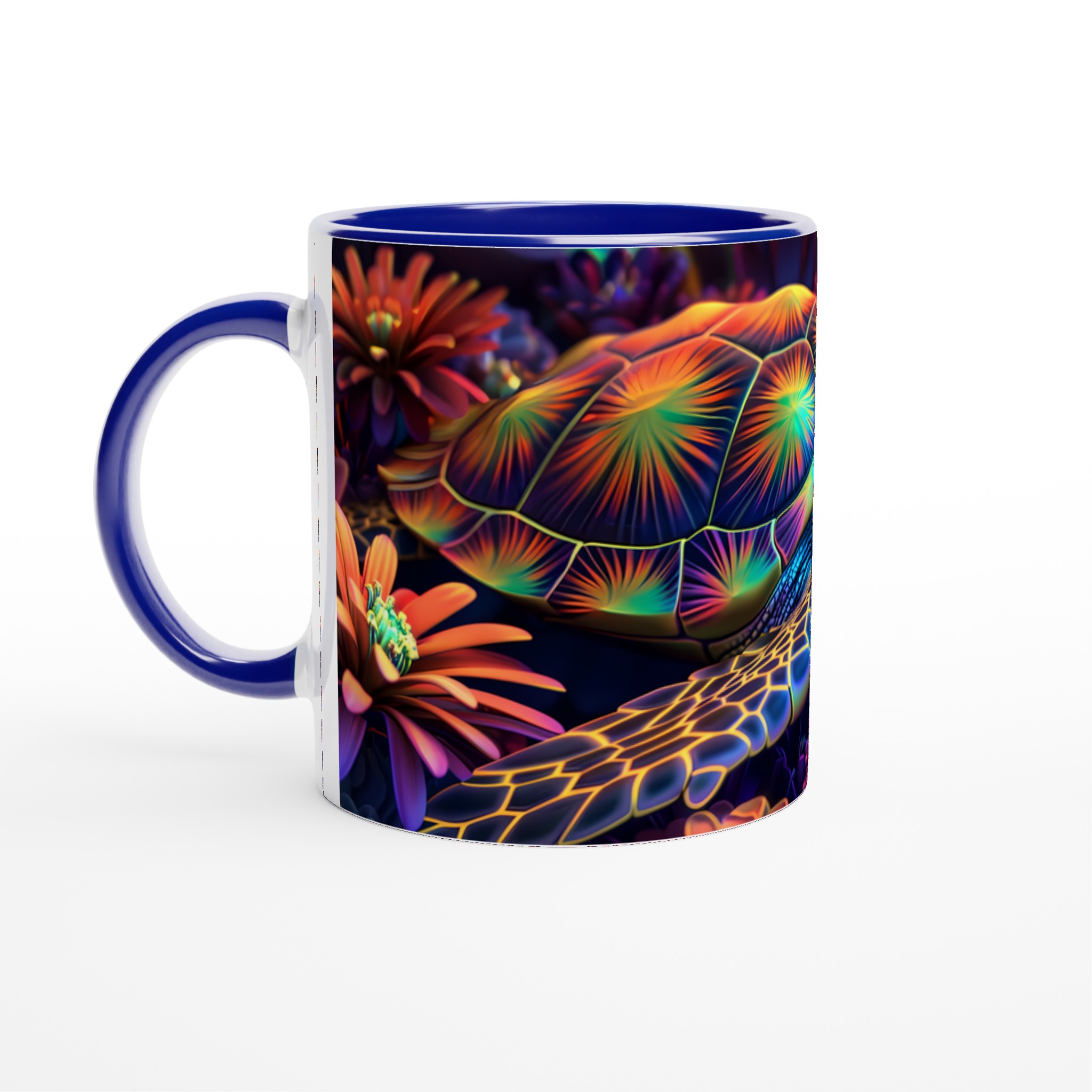 Neon Havssköldpadda 11oz Keramisk Mugg – Konstfullt Tryck, Välj Din Färg! 2 03d6682c-1ebe-4107-b6d2-0a039a4673cd