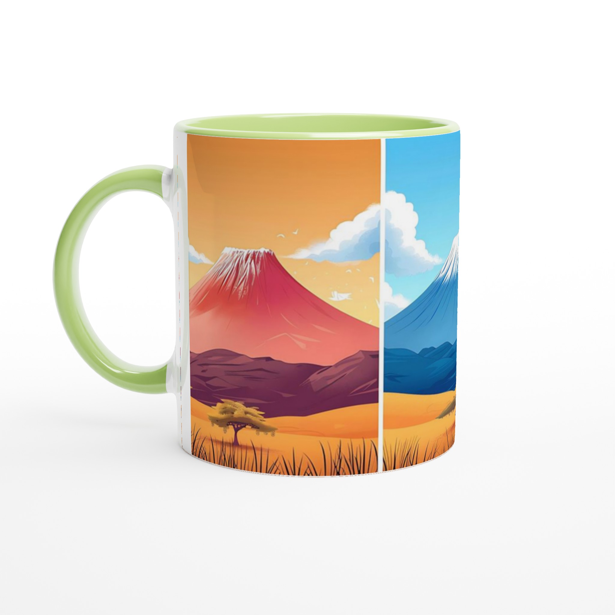 Minimalistiska Japanska Bergsmuggar – 11oz Keramikmugg i ditt val av sju livfulla färger 7 03d97c6f-6696-4e41-b56a-2675477374c2