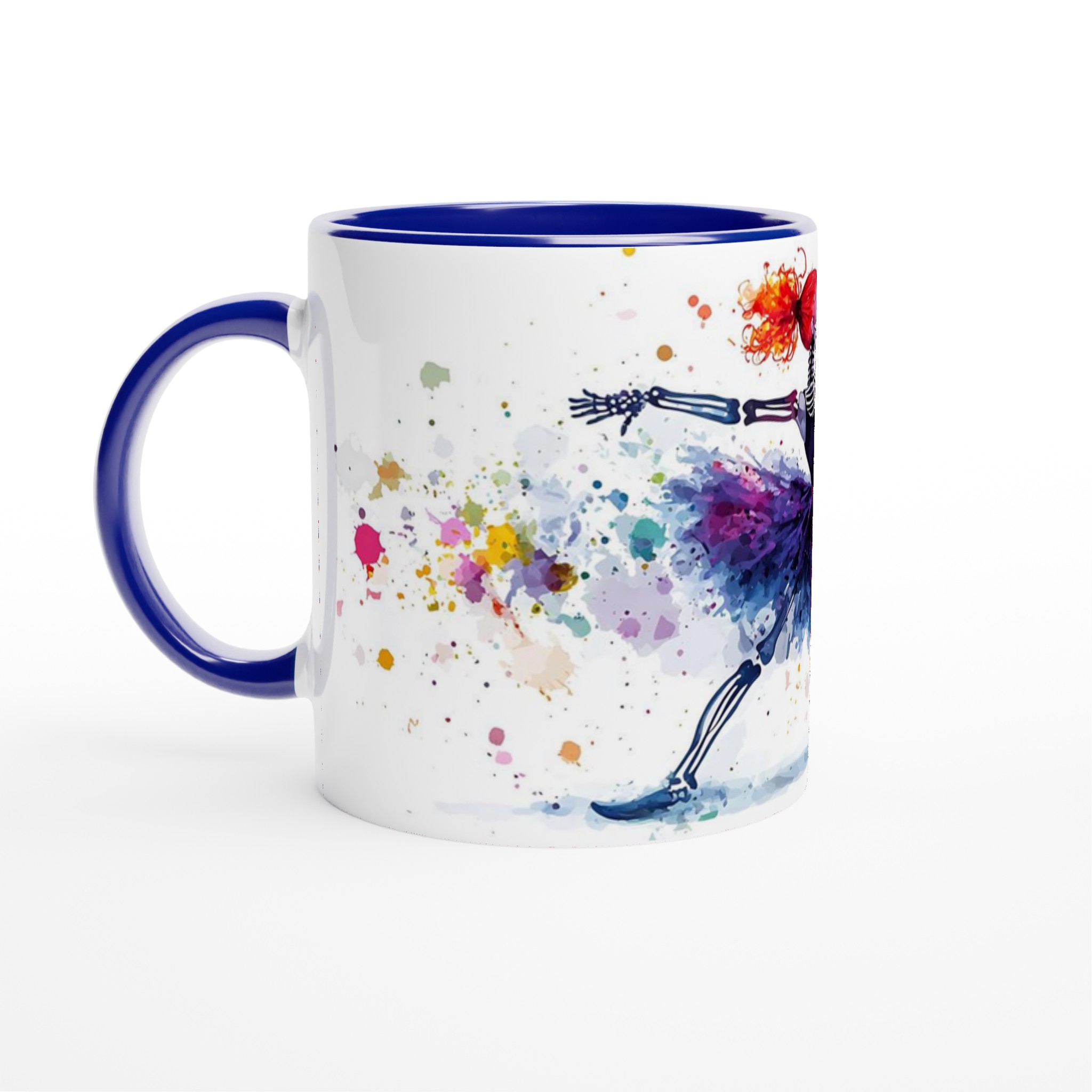Dansande Skelett Mugg – Färgsprakande Akvarell Keramikmugg för kaffe, te & glädje, välj din färg! 2 03fec427-a80b-4183-894f-d1a0c6758e84