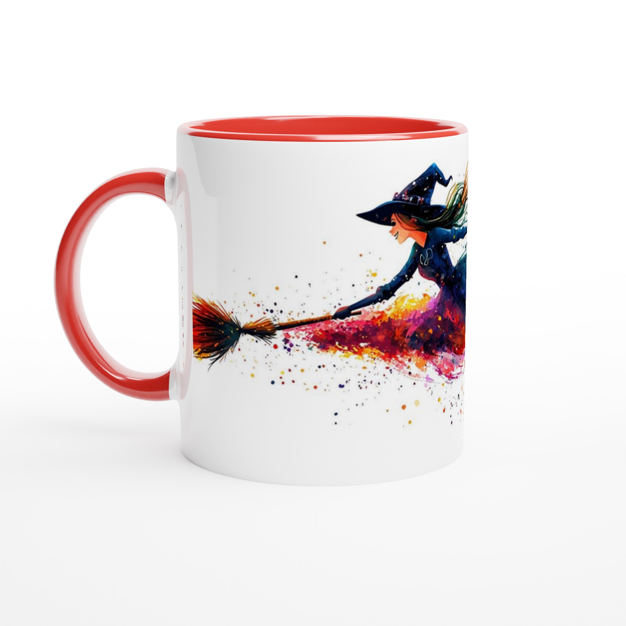 Magisk Akvarellhäxa Mugg – Färgglad Halloween-inspirerad Keramikmugg för kaffe och te 5 04114c66-9672-4348-b787-d950acd0f1ab