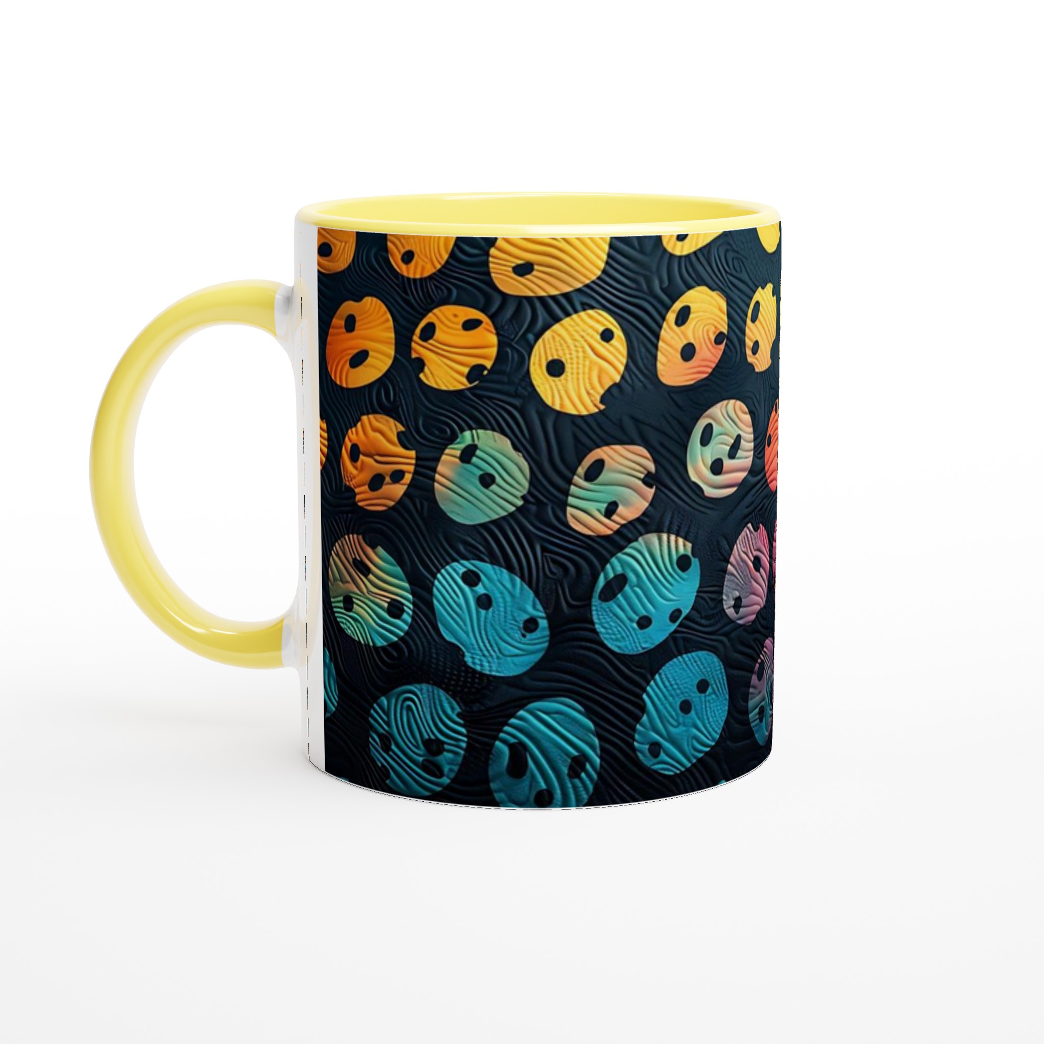Abstrakt Mugg – Levande Färger & Unik Textur – 11oz Keramisk Kaffemugg i Ditt Val av 7 Nyanser 3 04885b15-7555-4211-b0b4-622c04de960c