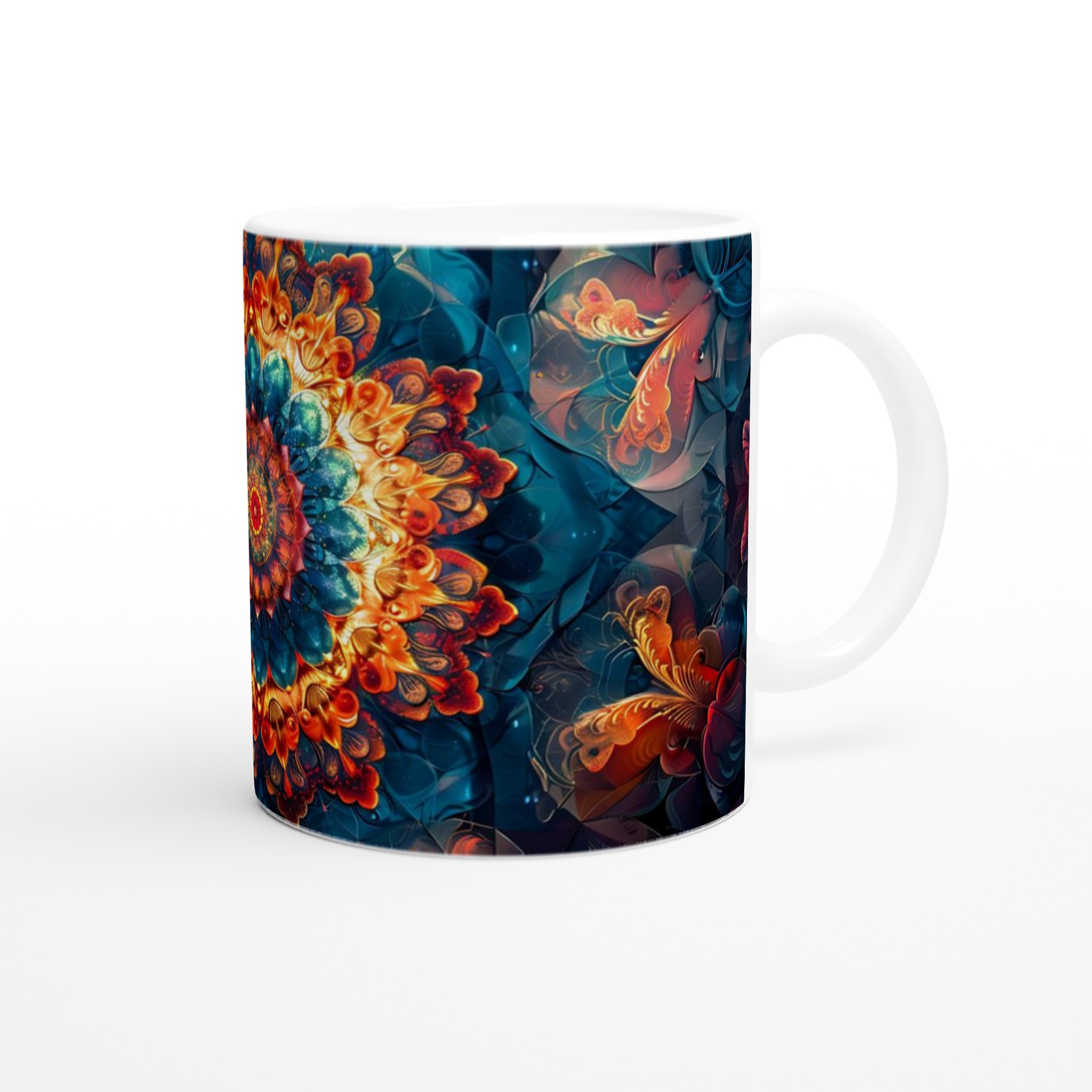 Abstrakt Mandala Keramikmugg - Livfull Design i Ditt Val av Färg 9 049e9d2c-529a-48b3-bb0e-f9ba6652eeed