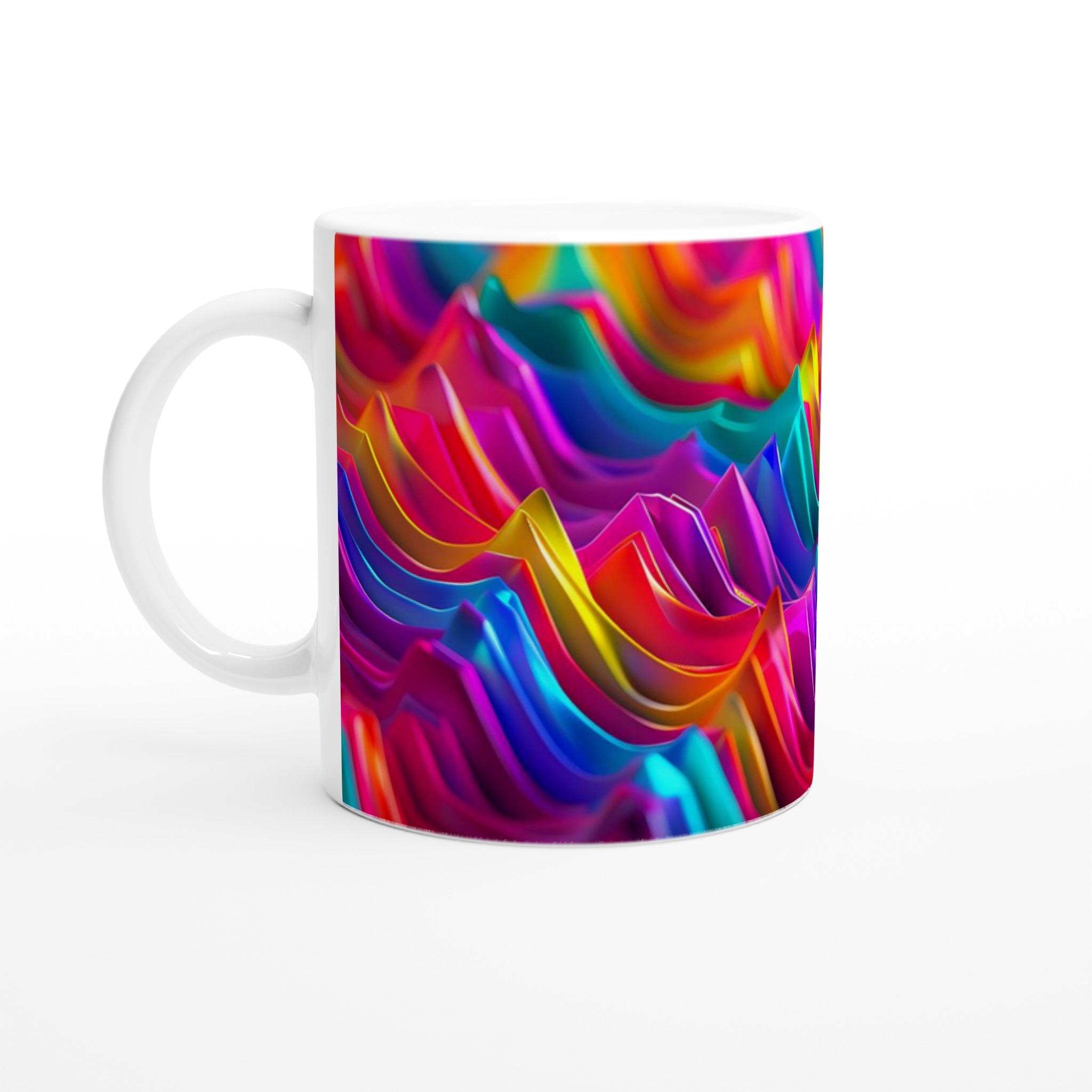 Abstrakt Färgvåg 11oz Keramisk Mugg – Konstnärlig Kaffemugg i Ditt Val av Levande Kulörer 1 05026732-4871-4e1e-bdf5-cc0bae78a901