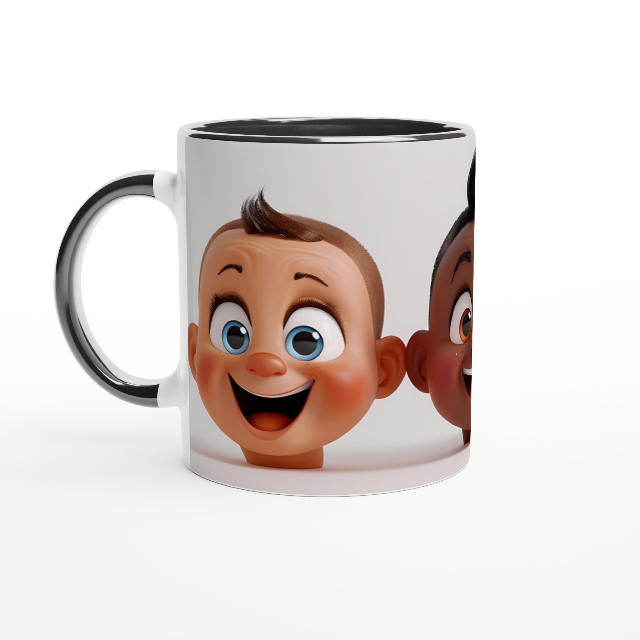 Glad Cartoon Ansiktsmugg – 11oz Keramikmugg i ditt val av sju livliga färger 4 053a061e-a914-4aa7-a4f8-64e228a91e64