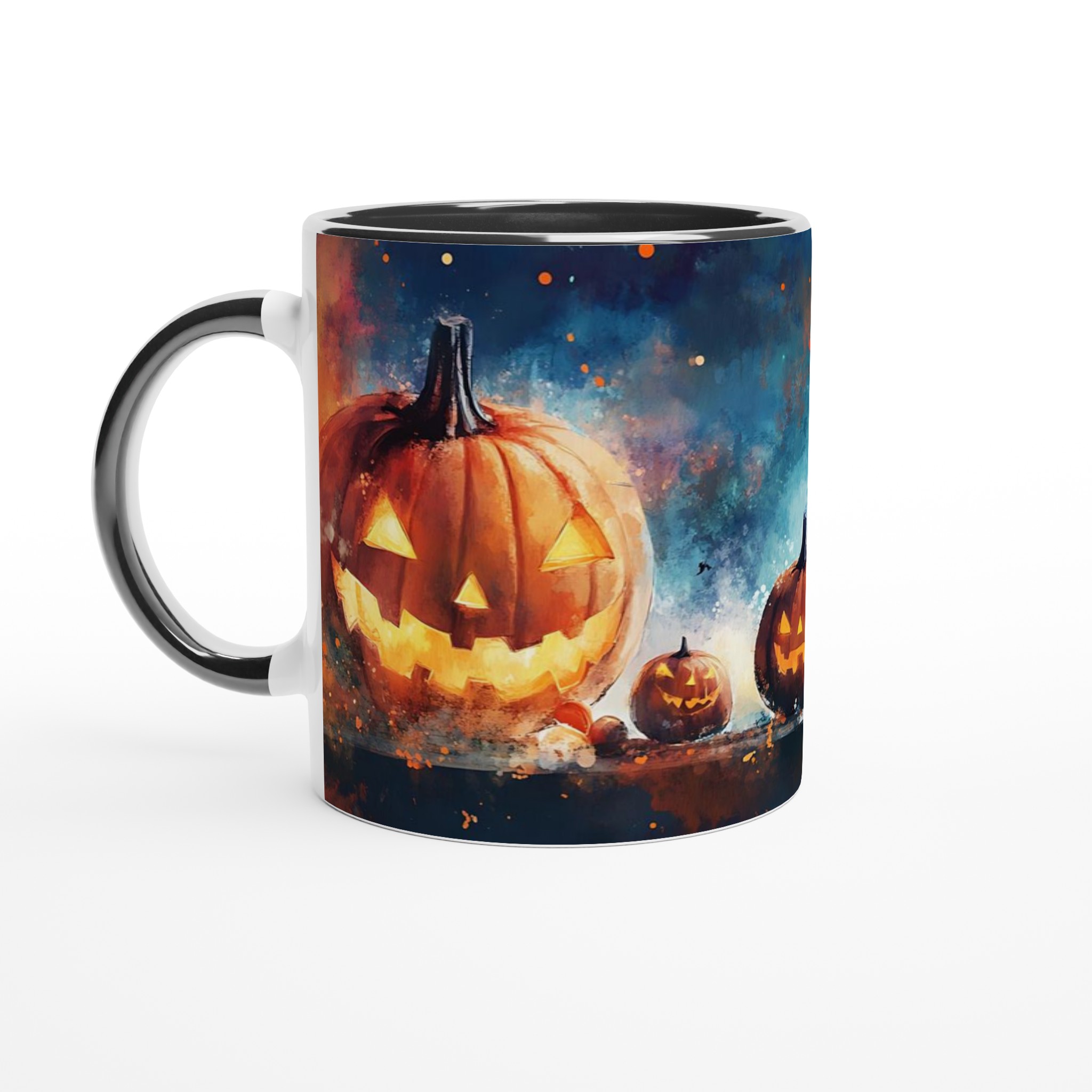 Magical Halloween Night Keramisk Mugg – Drömskt Pumpamotiv med Flicka & Fladdermöss i Flera Färger 4 0582945c-1c4a-4297-93b9-502ba19f0bd2