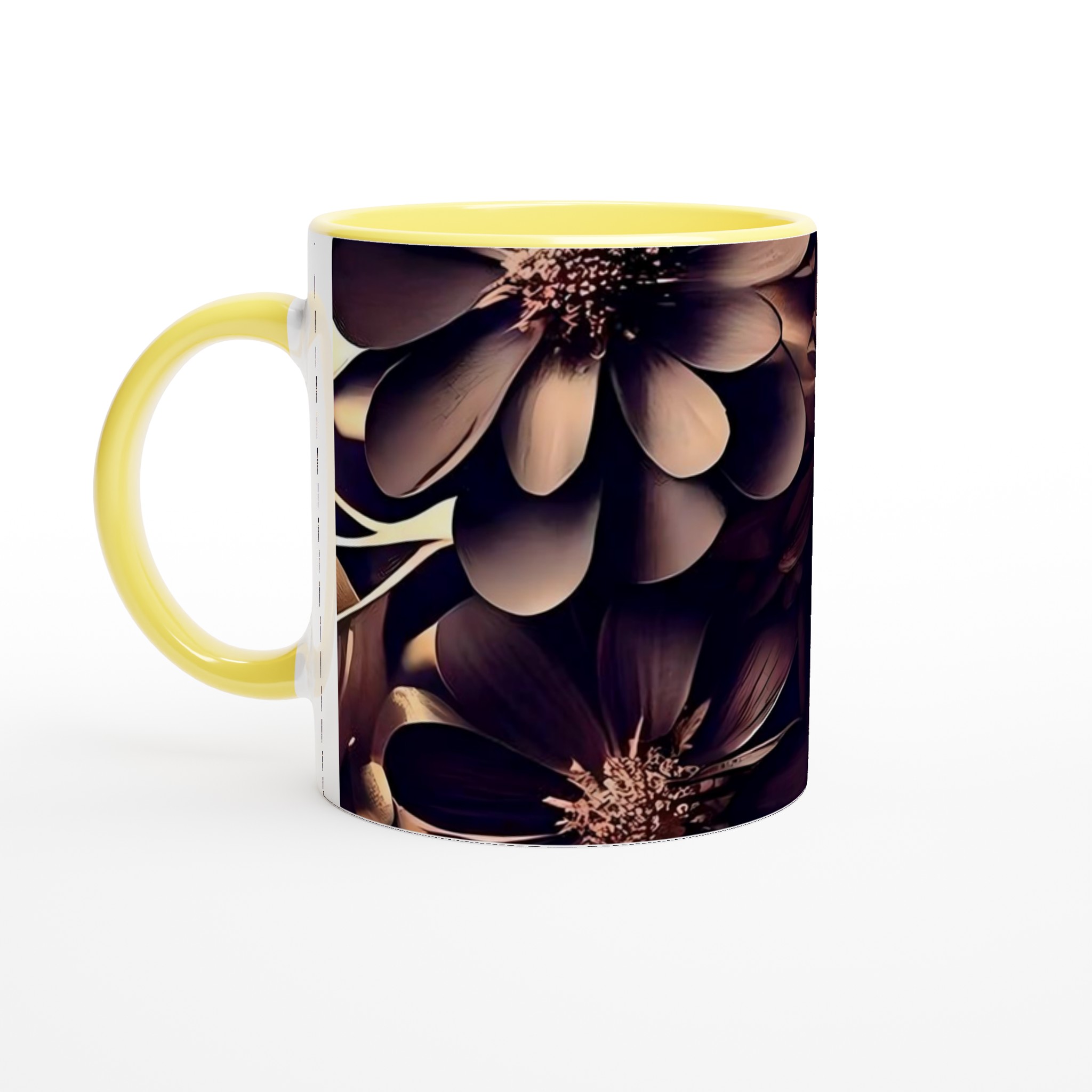 Premium 11oz Keramisk Mugg med Eleganta Mörka Blommor – Välj Din Färg 3 058d7d07-0b8d-429b-be8f-6124d11713a4