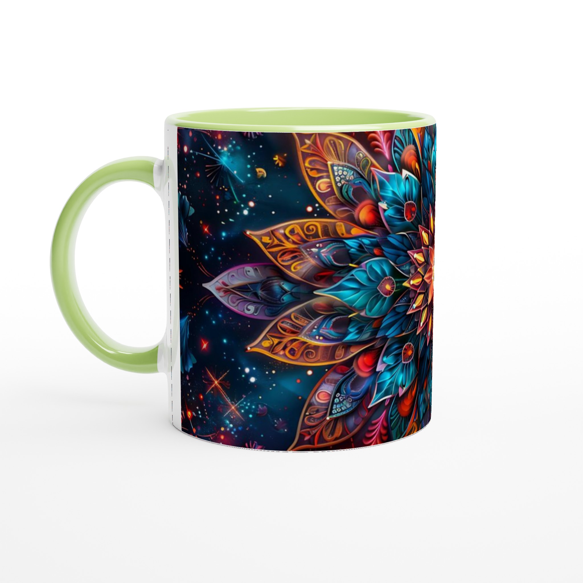 Kosmisk Mandala Mugg – 11oz Keramisk Kaffemugg med Fantasifull Design & Levande Färger 7 05bad63b-7ed2-40c1-9dde-0e7f5acaaba2