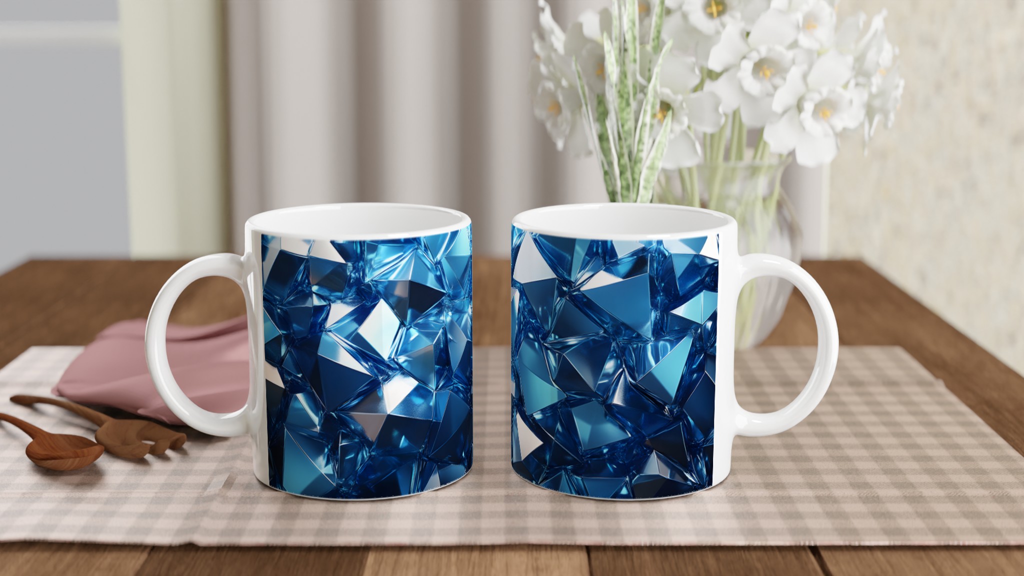 Glänsande Blå Diamantmugg - 11oz Keramikmugg i Valfri Färg för En Gnistrande Vardag 10 05dcbc4d-3435-46a8-990c-daaf5c3eba16