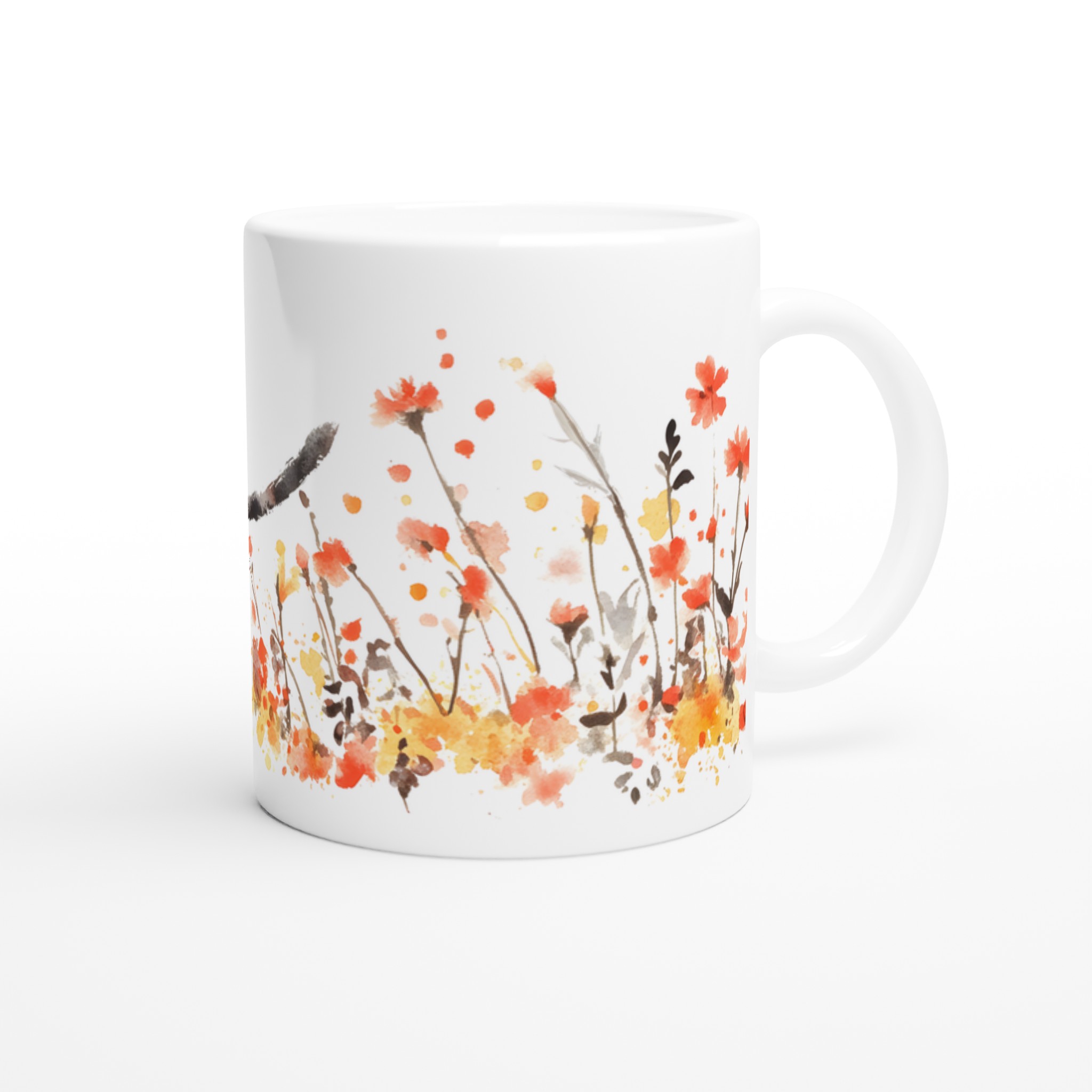 Konstfull Katten i Blomstermarken – 11oz Keramisk Mugg för Kattälskaren i Valfri Färg 9 05fd78c7-2674-4b8f-ada3-5231367d7d20