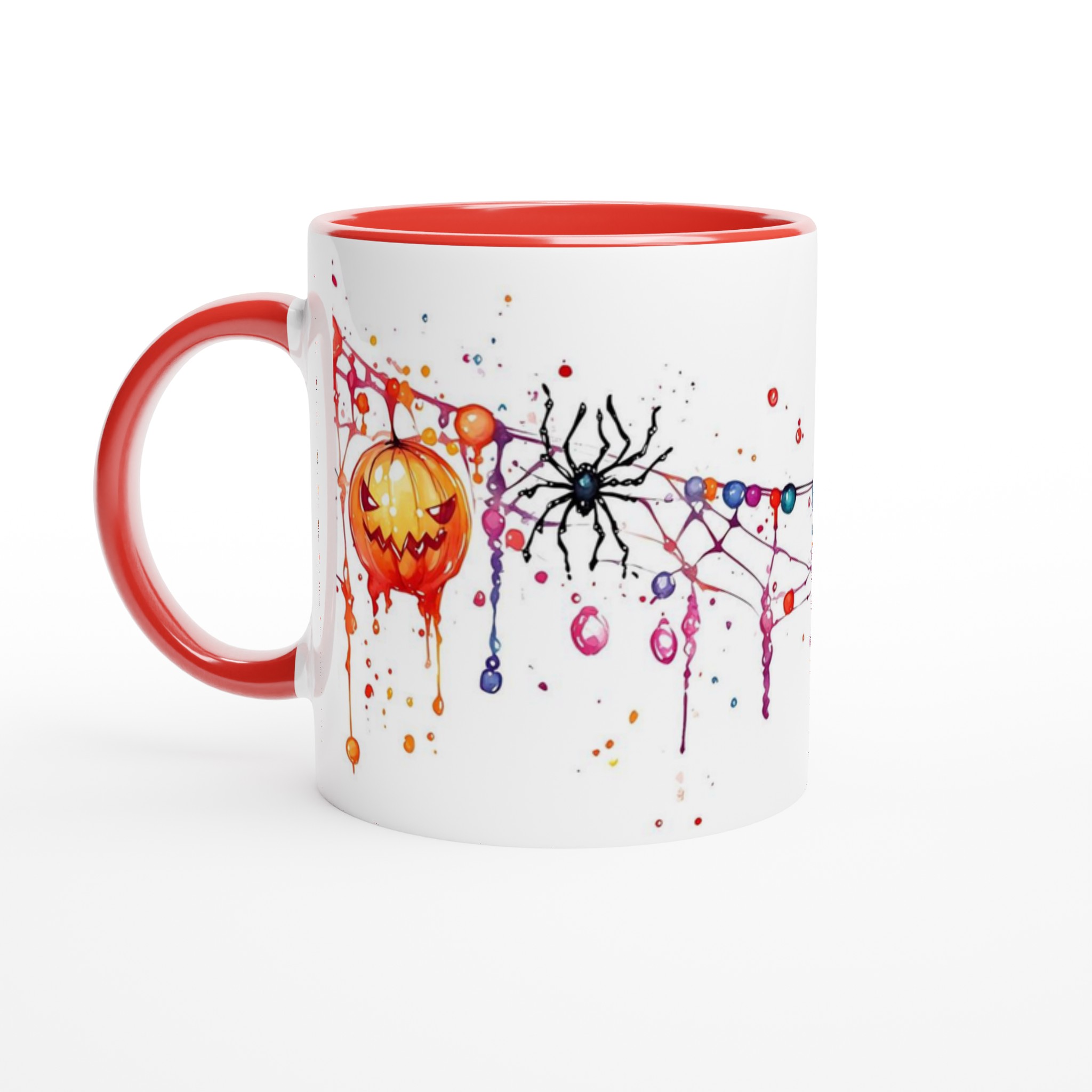 Läskig Rolig Halloween Mugg – Levande Akvarell Jack-o'-Lantern Design 5 061e4ec3-def4-464a-a57b-269f32194d03