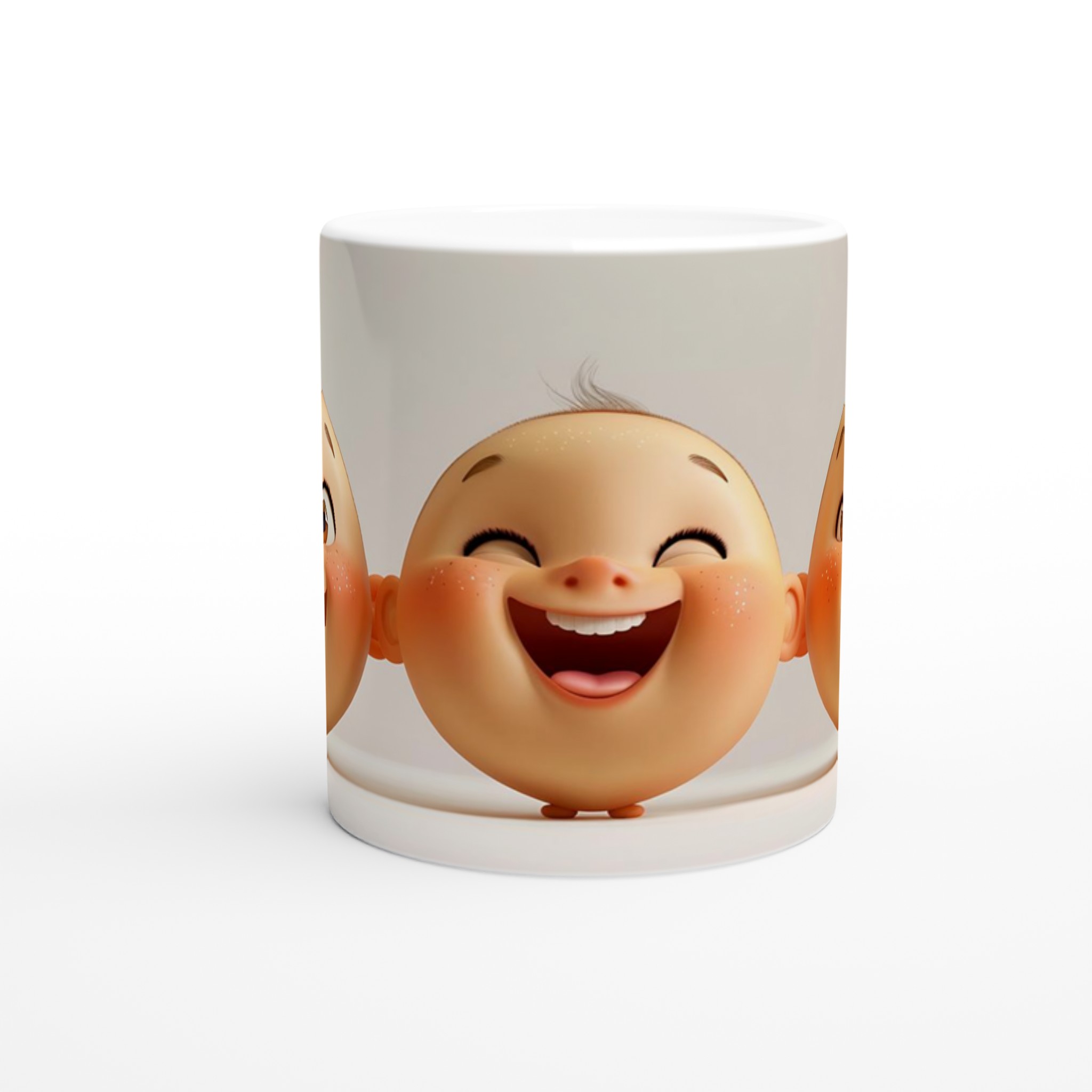 Glad Bebis Mugg - Keramisk Kopp med Charmigt Ansikte och Personliga Färgalternativ 8 06349652-ee86-4dce-a285-32b07761ba52