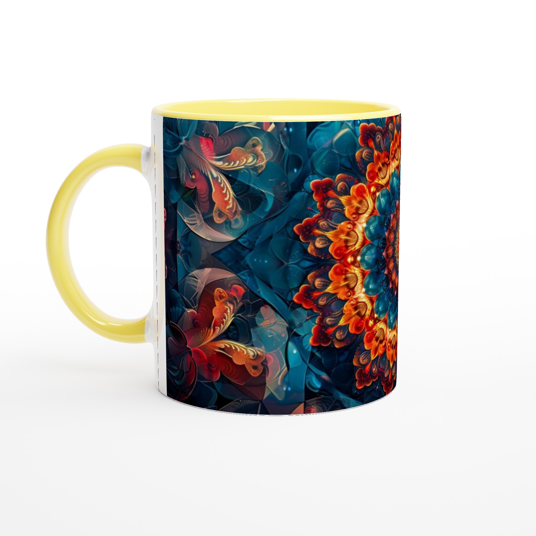 Abstrakt Mandala Keramikmugg - Livfull Design i Ditt Val av Färg 3 0638a3c8-015c-440d-bd90-cd11adc55152