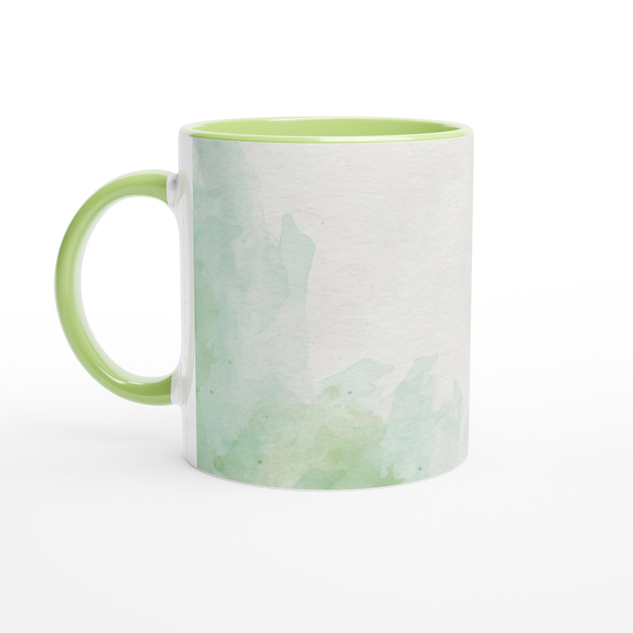 Vit 11oz keramisk mugg med subtil akvarellkänsla - välj din favoritfärg 7 063ab9fa-4517-4a83-bb6a-717f0d6a457a