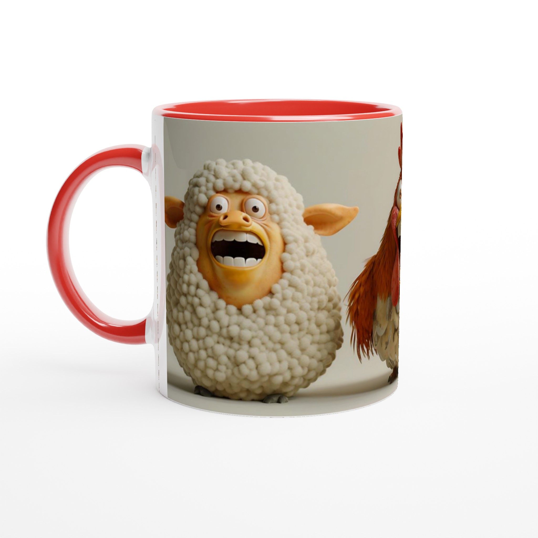 Skrikande Djur Muggen: Rolig 11oz Keramisk Mugg för Kaffeälskare – Välj din färg! 5 065308da-4879-49d6-8458-8134580f9e1e