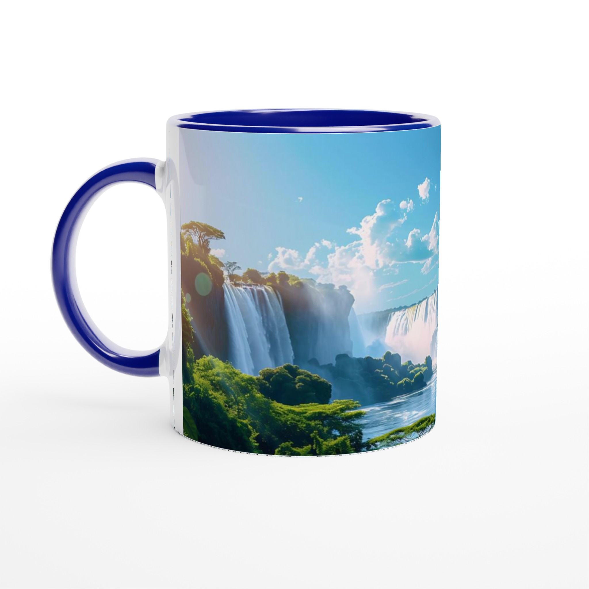 Vattenfallskaskad Mugg - 11oz Keramisk Kaffemugg i ditt val av 7 Livfulla Färger 2 068d90c0-eecc-413d-939d-86804f7d970c