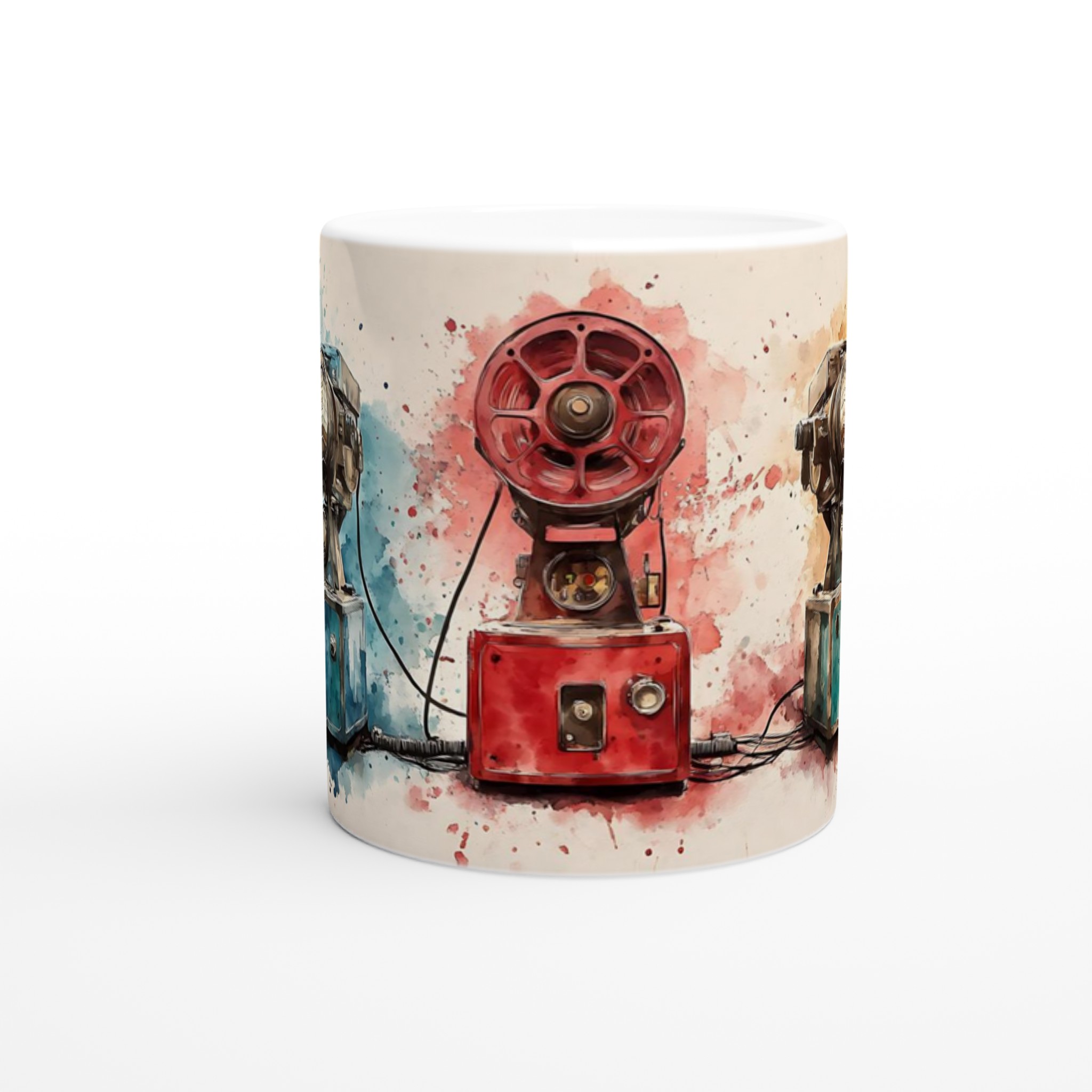 Retro Projektor Art Mugg – Färgstark Vattenfärg Design, Välj Din Favoritfärg 8 06a25abf-cf19-4c88-bca0-7845084c33d2