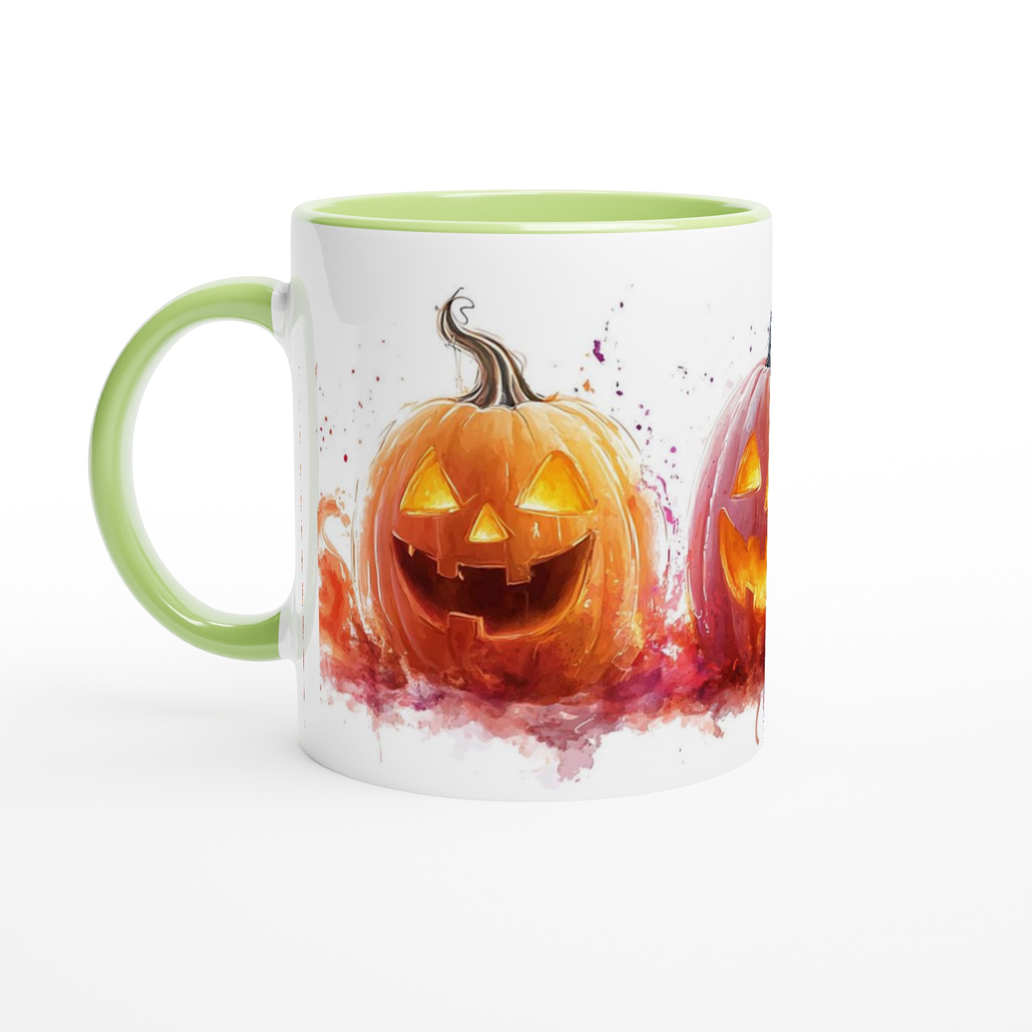 Läskigt charmig 11oz keramikmugg – Perfekt för Halloween-firanden i färgglad akvarell 7 06d6eaee-335e-4381-ab84-23f792b1cce3