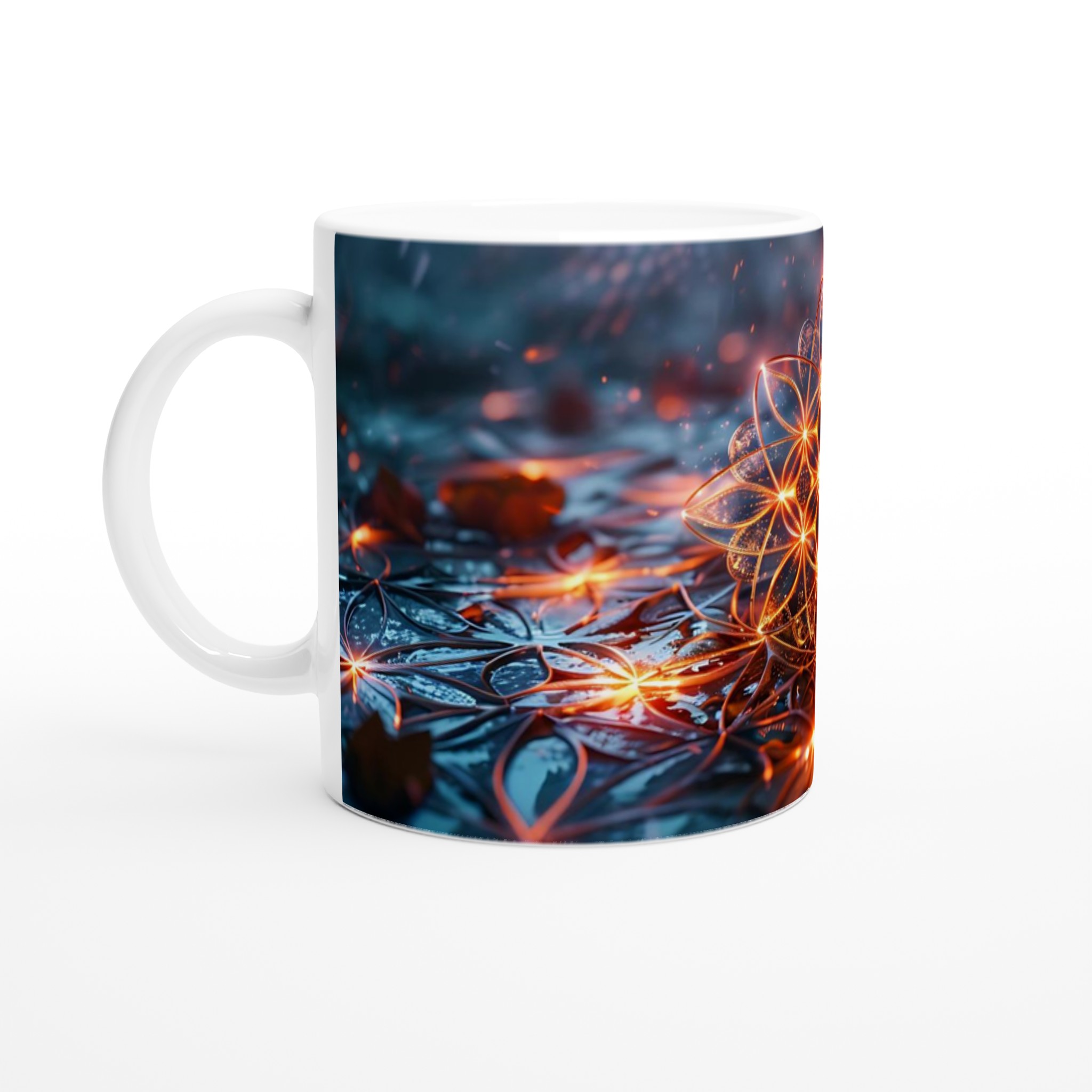 Kosmisk Blomster Keramisk Mugg – Lysande Helig Geometri för din Favoritdryck 1 06dc9e04-75da-4c85-9a22-b36c8bbd59c8