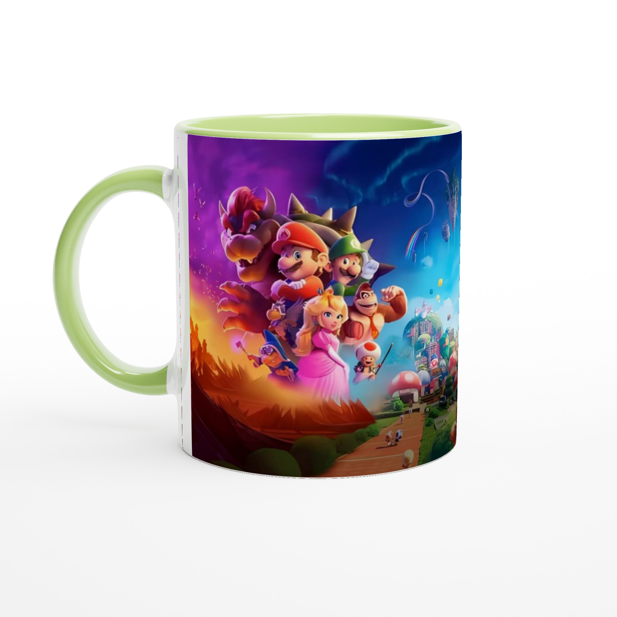 Vit 11oz keramisk mugg med färgstark spelinspirerad design i flera keramiska nyanser 7 06e57e6c-b3ff-4b68-8e1f-b72a3cb6d1bf