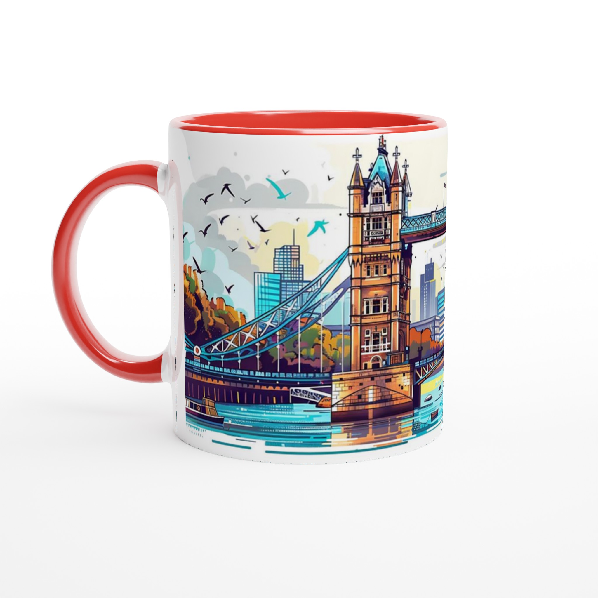 London Bridge Akvarellmugg – Konstnärlig 11oz Keramikmugg i ditt färgval 5 07126fc2-f0ff-4276-9251-b83ab9093498