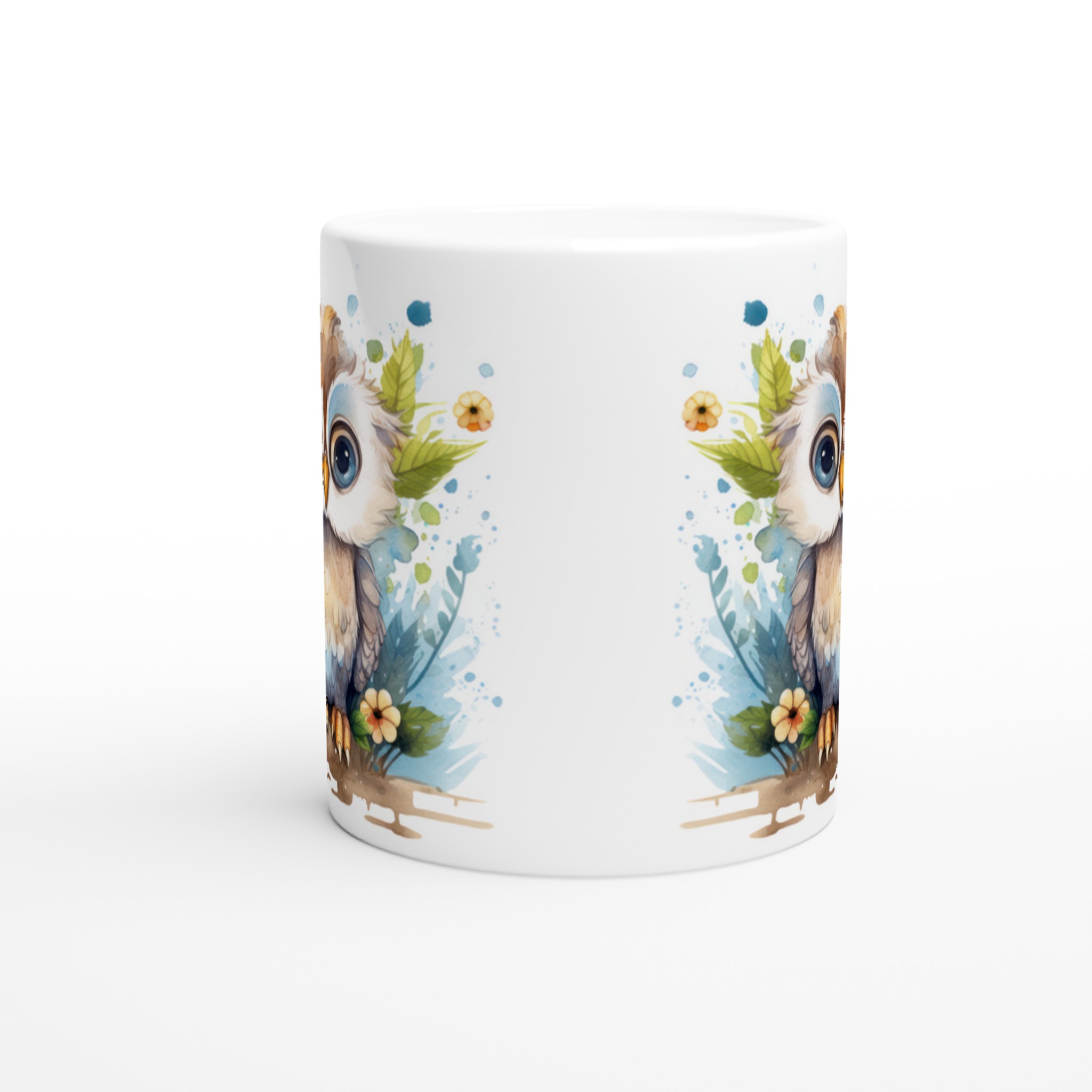 Vit 11oz keramisk mugg med charmig uggla – välj bland sju lekfulla färger 8 07153e2f-89b2-4538-be8e-0024d01ebcf9