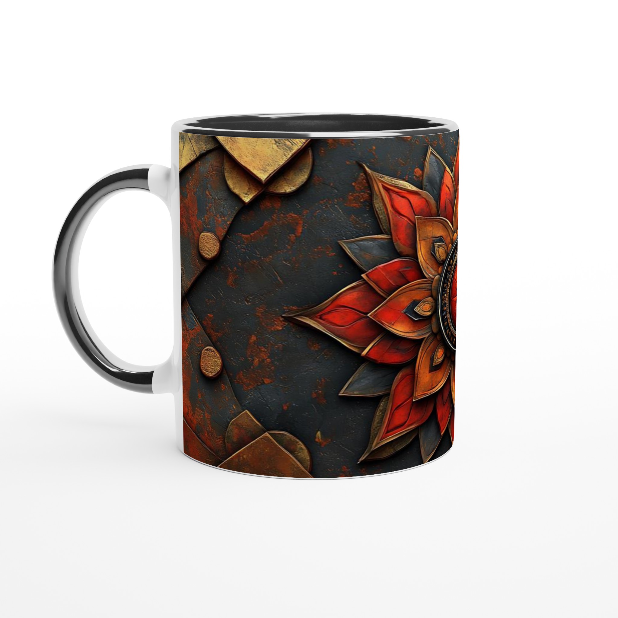Zen Mandala Mugg - Vackert Konsttryck i Rustika Toner - Välj din Färg på Keramik 4 073bbf56-91ed-47b6-8f99-6753dd693fd2
